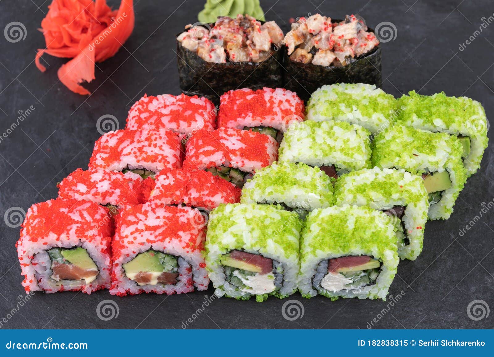 Sushi Rice from a Japanese Restaurant Stock Image Image of fish