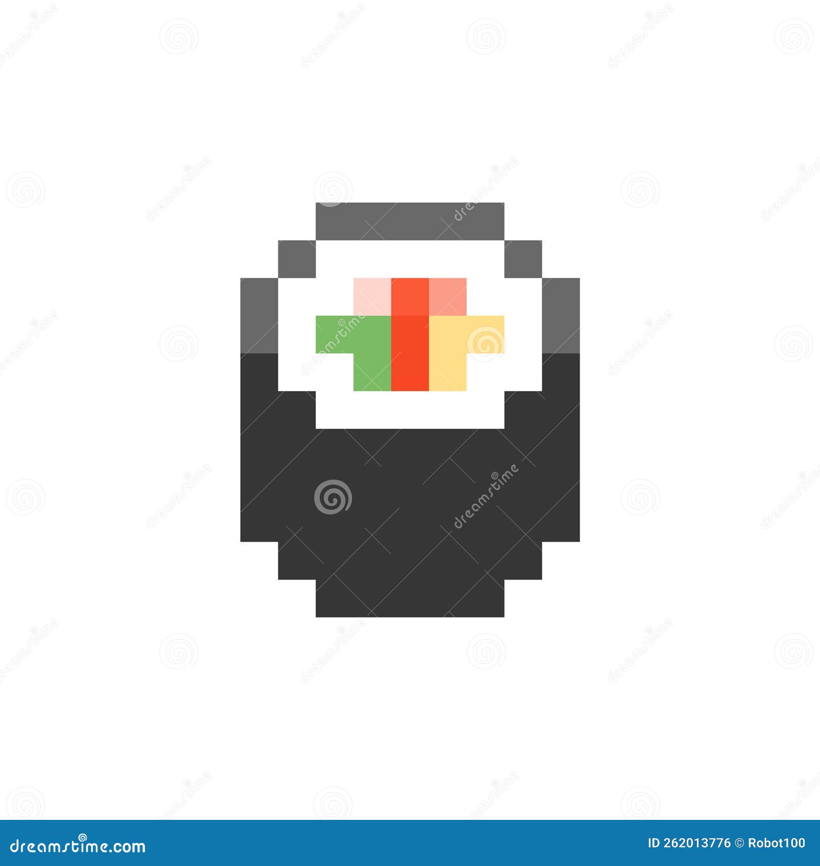 Sushi De Comida Japonesa Com Arte Em Pixel No ícone De Quadro De Madeira  Para Jogos De 8 Bits Ilustração do Vetor - Ilustração de arroz, japonês:  240078350