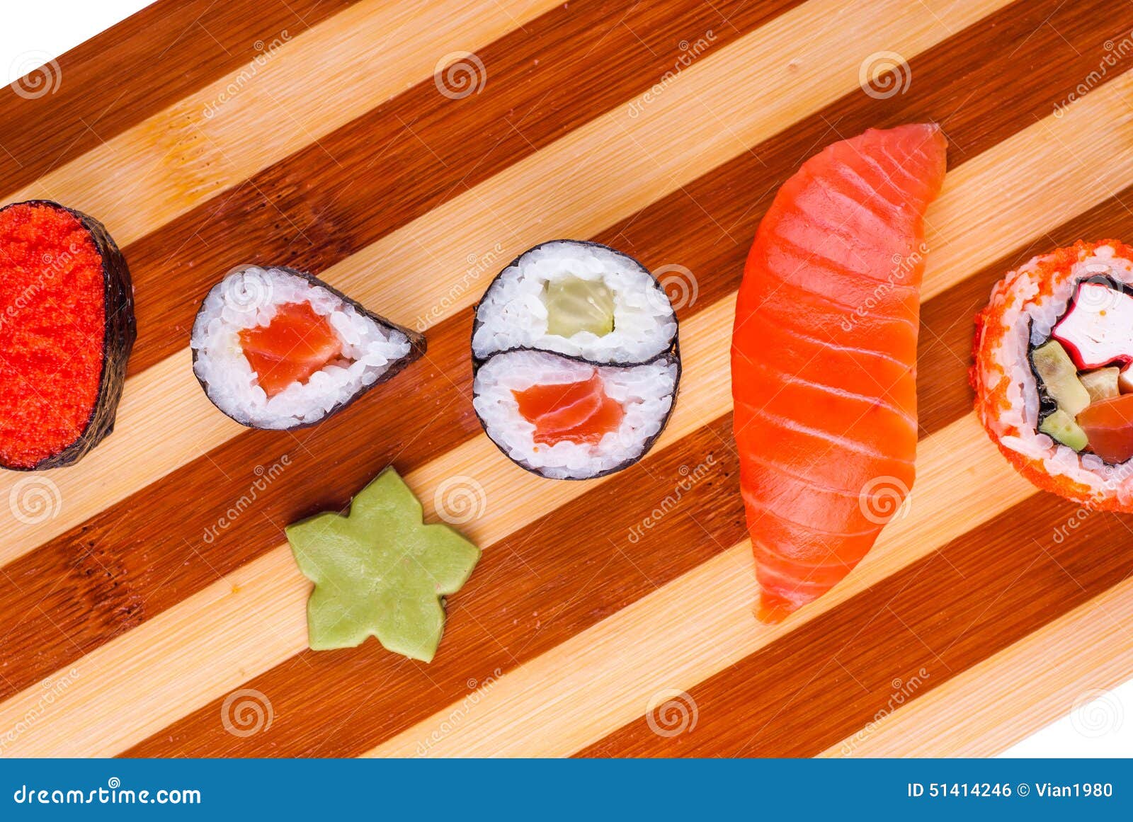 Sushiset_53 stock photo. Image of diet, east, bamboo 51414246
