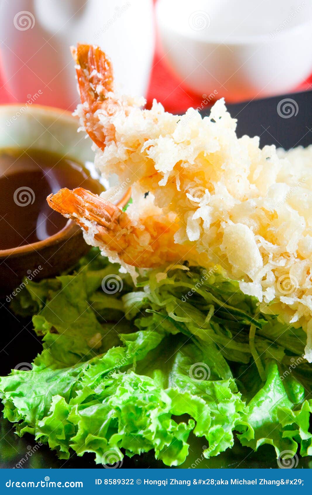 Sushi tempura stock photo. Image of napkin, diet, sauce - 8589322