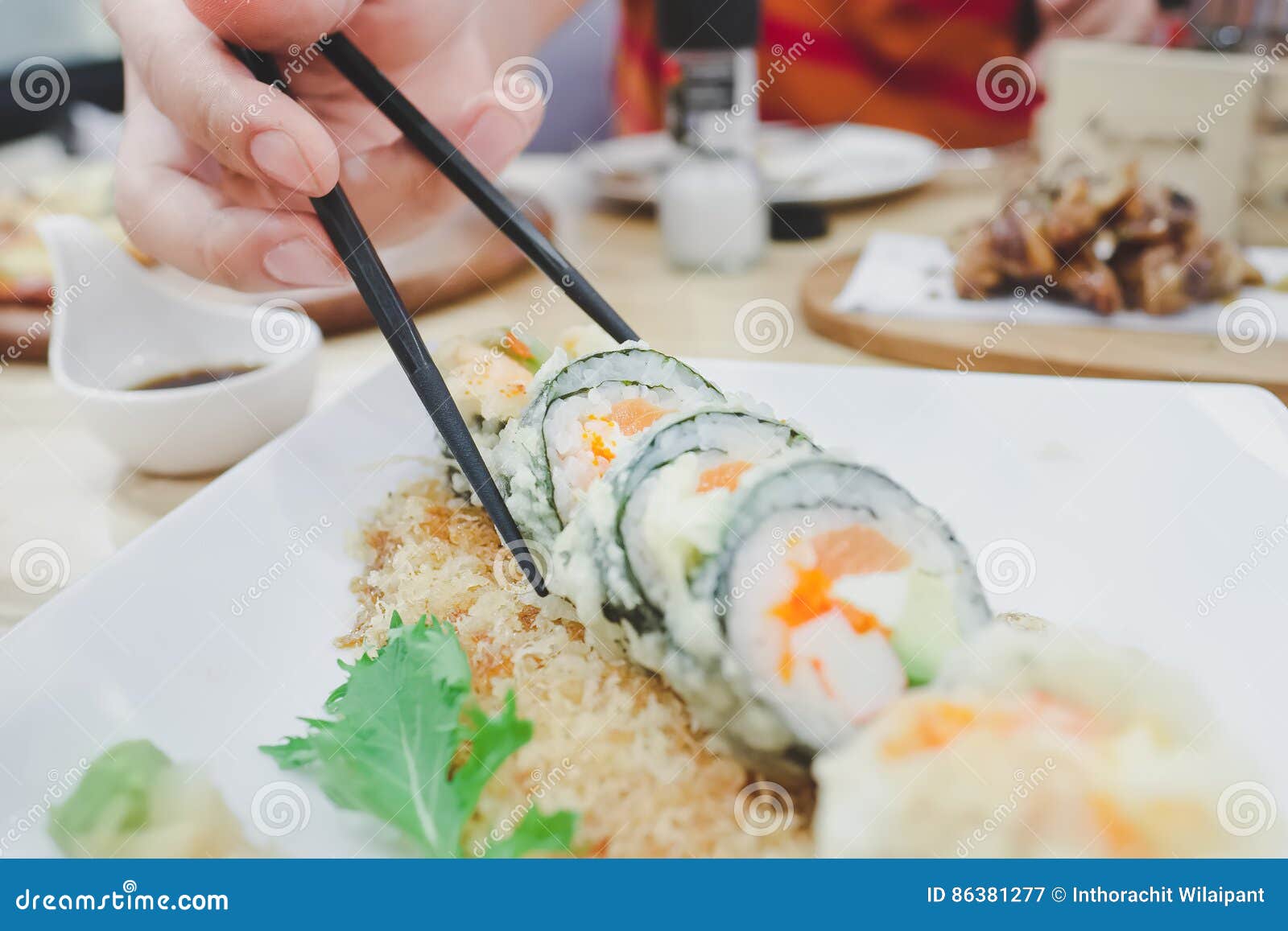 Sushi tempura stock image. Image of asian, pickled, japanese 86381277