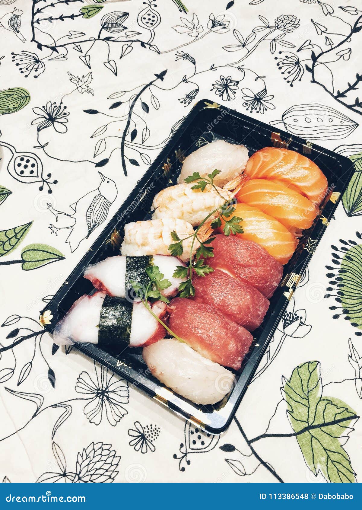 Sushi time stock photo. Image of time, plate, sushi 113386548