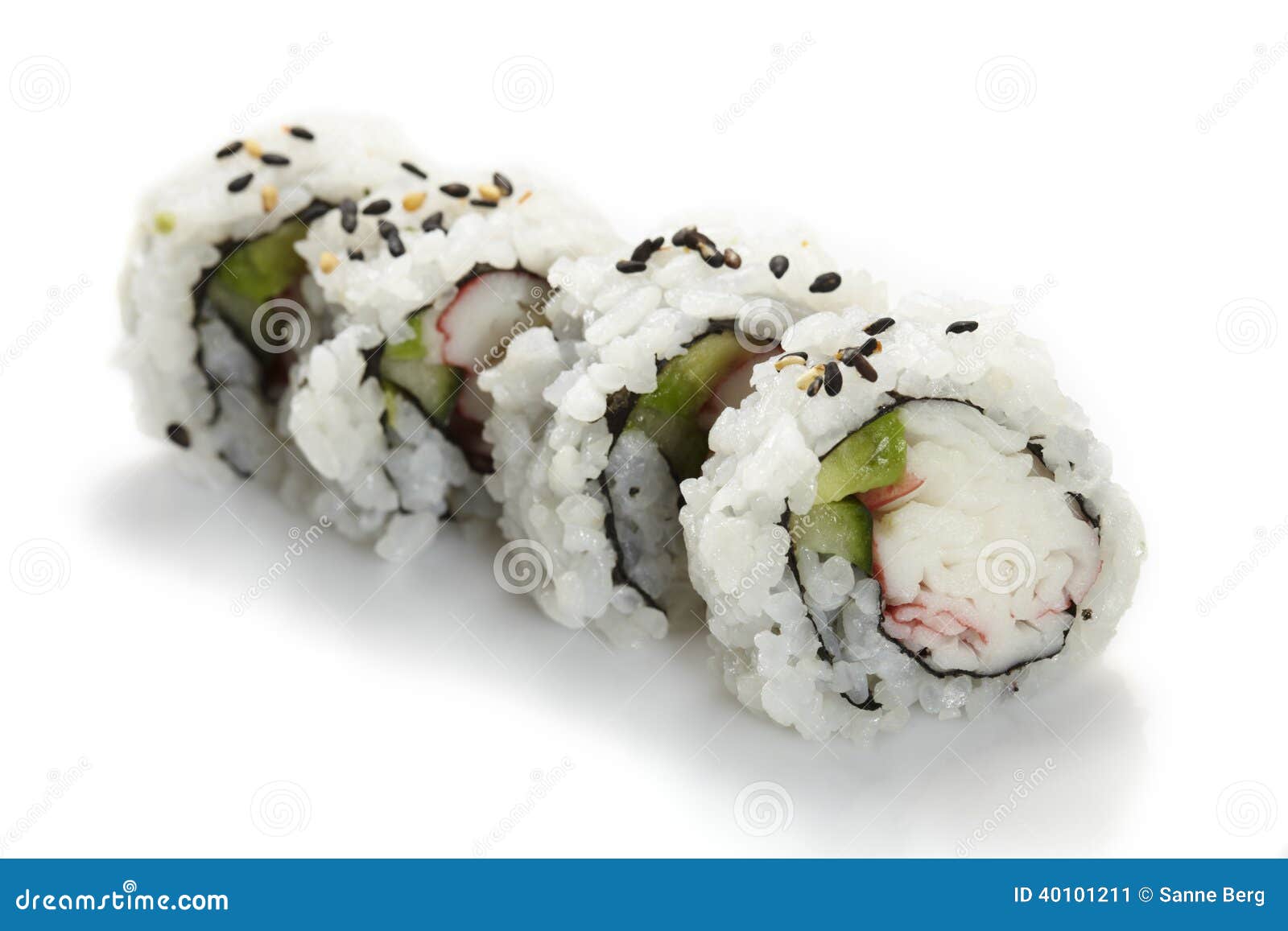 sushi uramaki, inside out, california roll