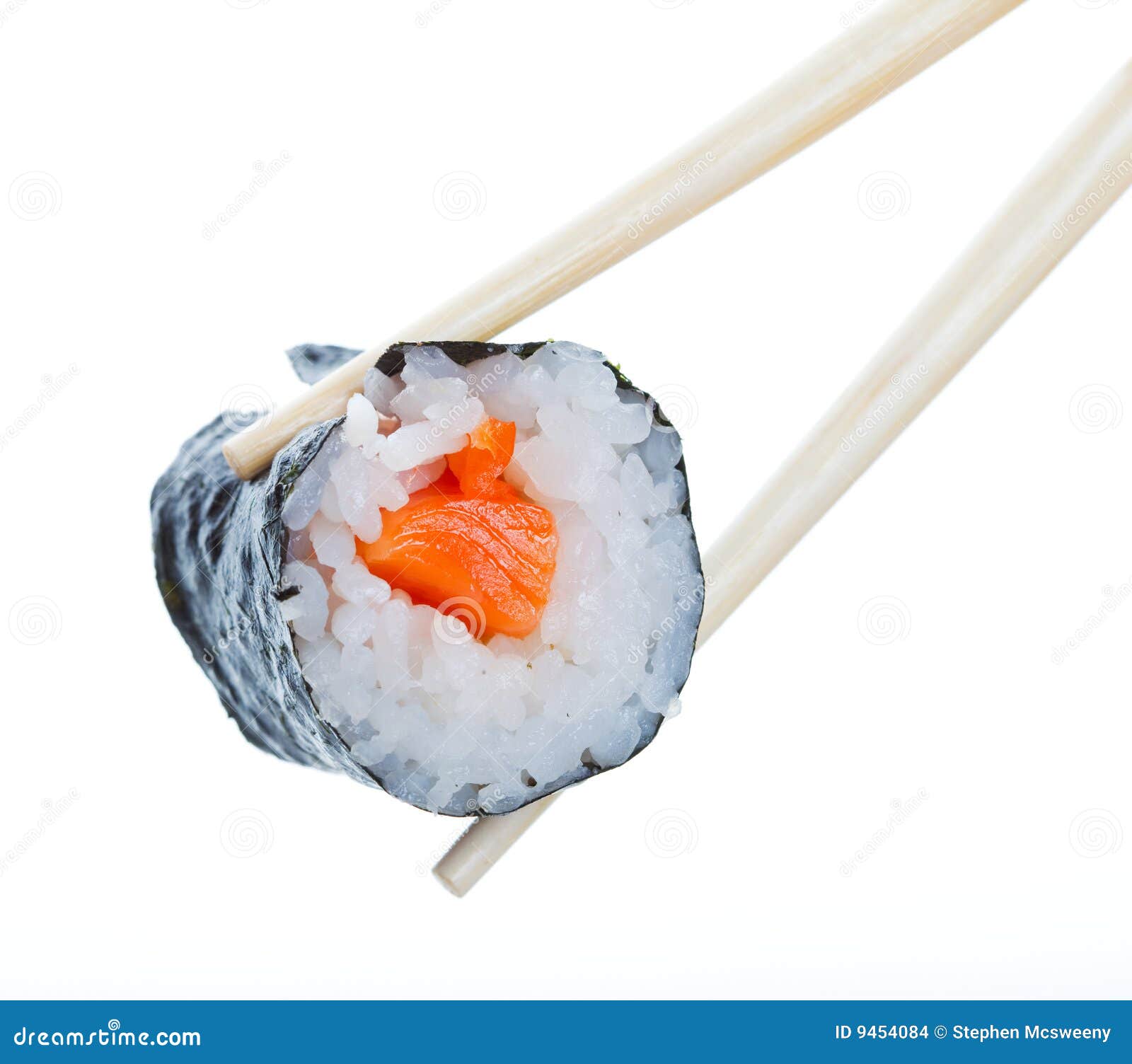 Sushirolle stockfoto. Bild von diät, mittagessen, thunfisch - 9454084
