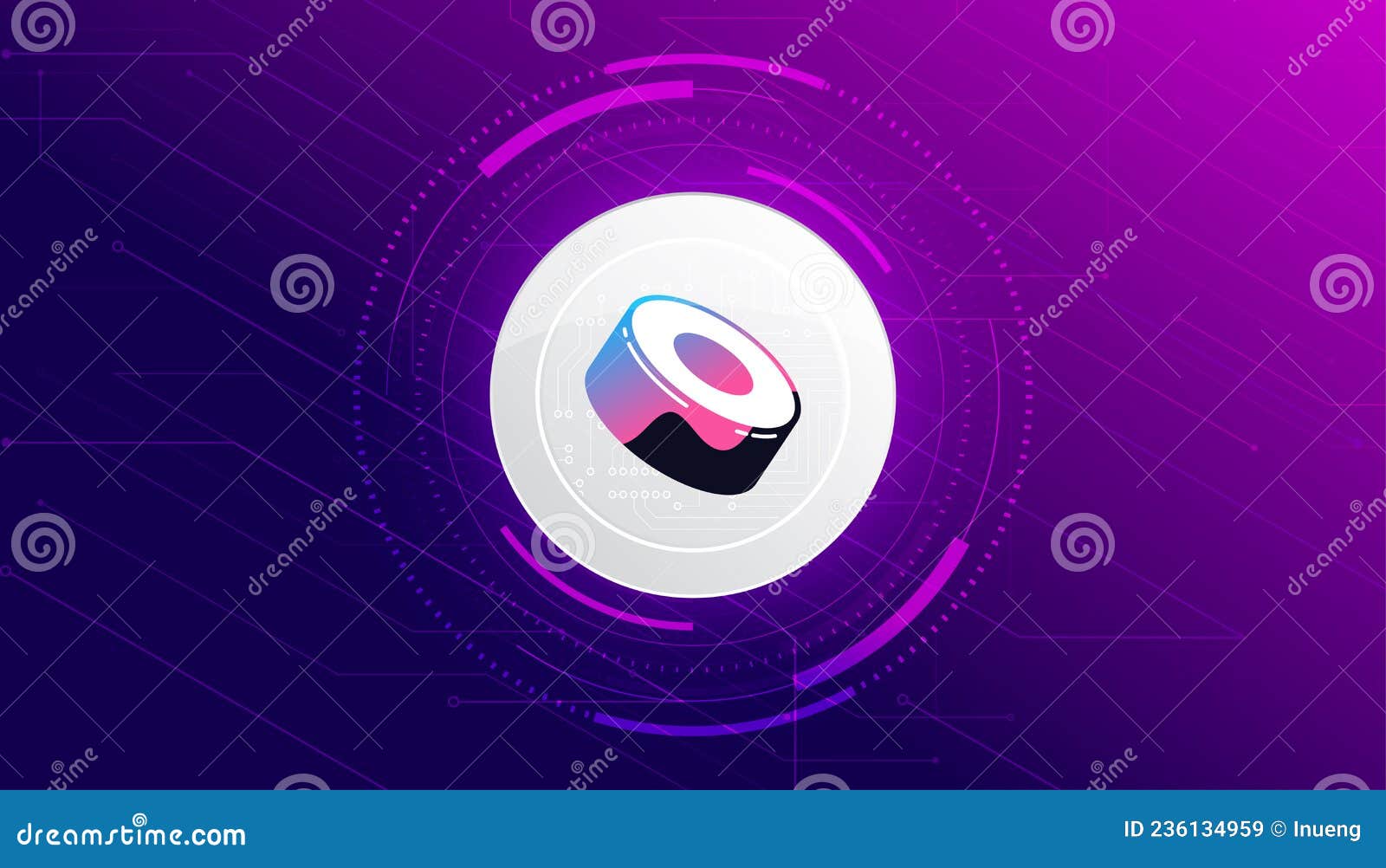SushiSwap SUSHI Banner. SUSHI Coin Cryptocurrency Concept Banner  Background. Stock Vector - Illustration of bank, crypto: 236134959