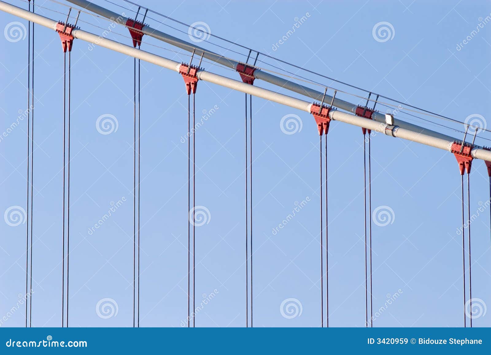 Suspended Bridge Cables Royalty Free Stock Images Image 3420959