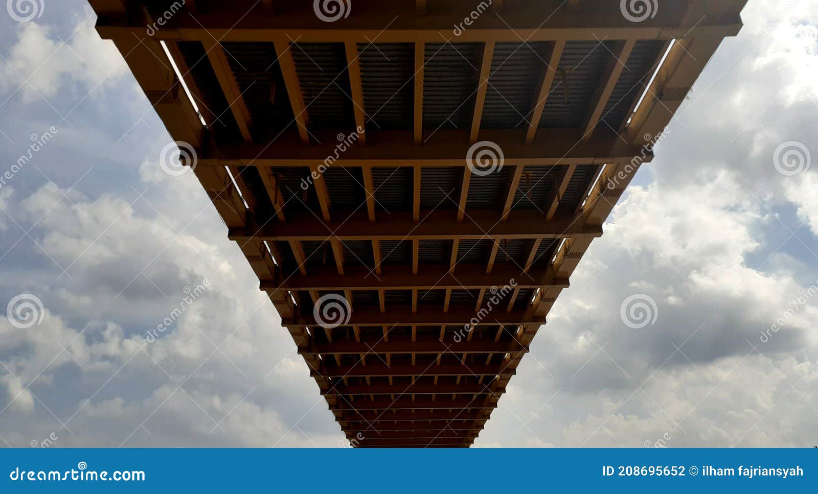 Suspension Bridge Construction Stock Photo Image of suspension