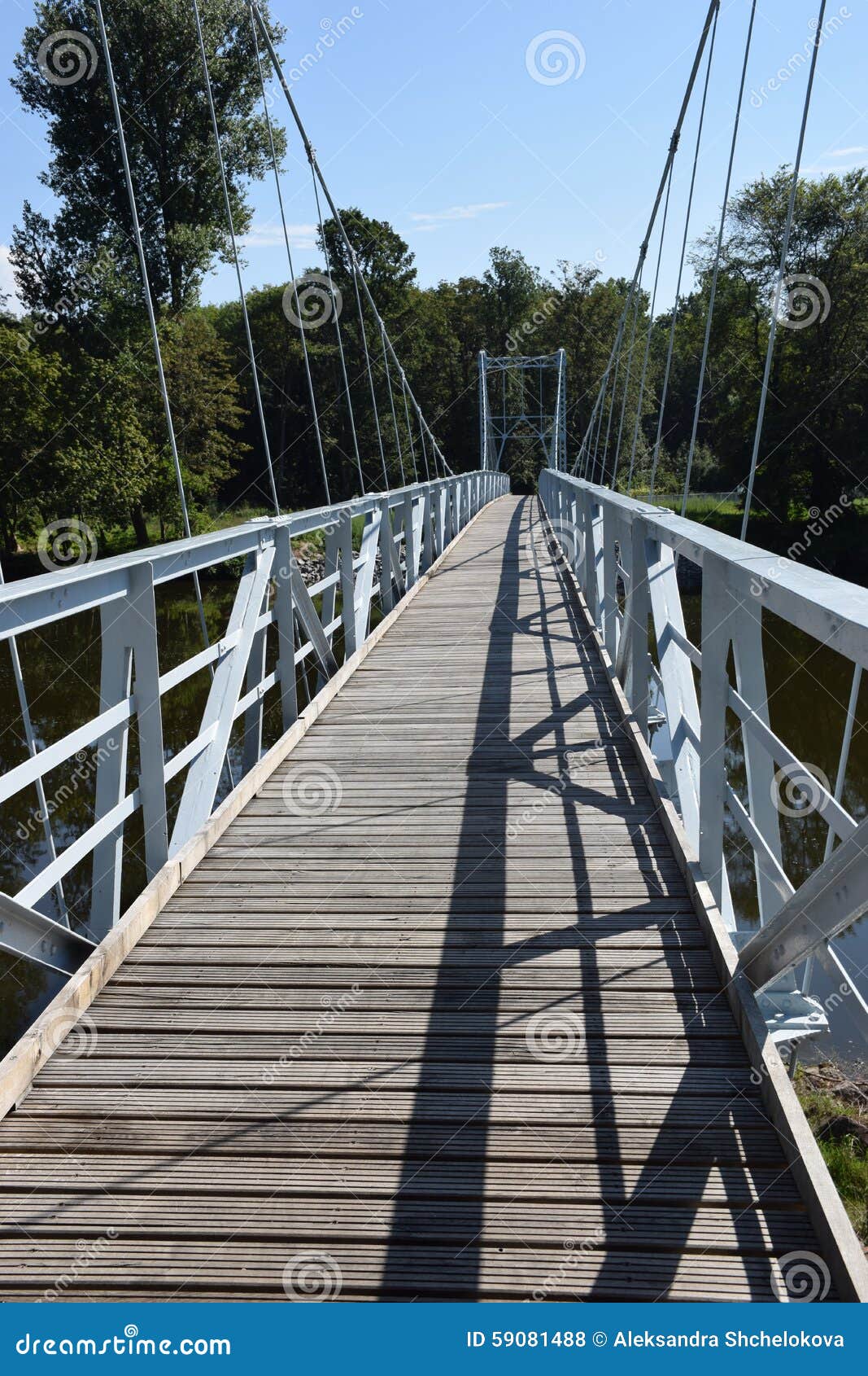 Suspension bridge stock photo. Image of vant, rope, river 59081488