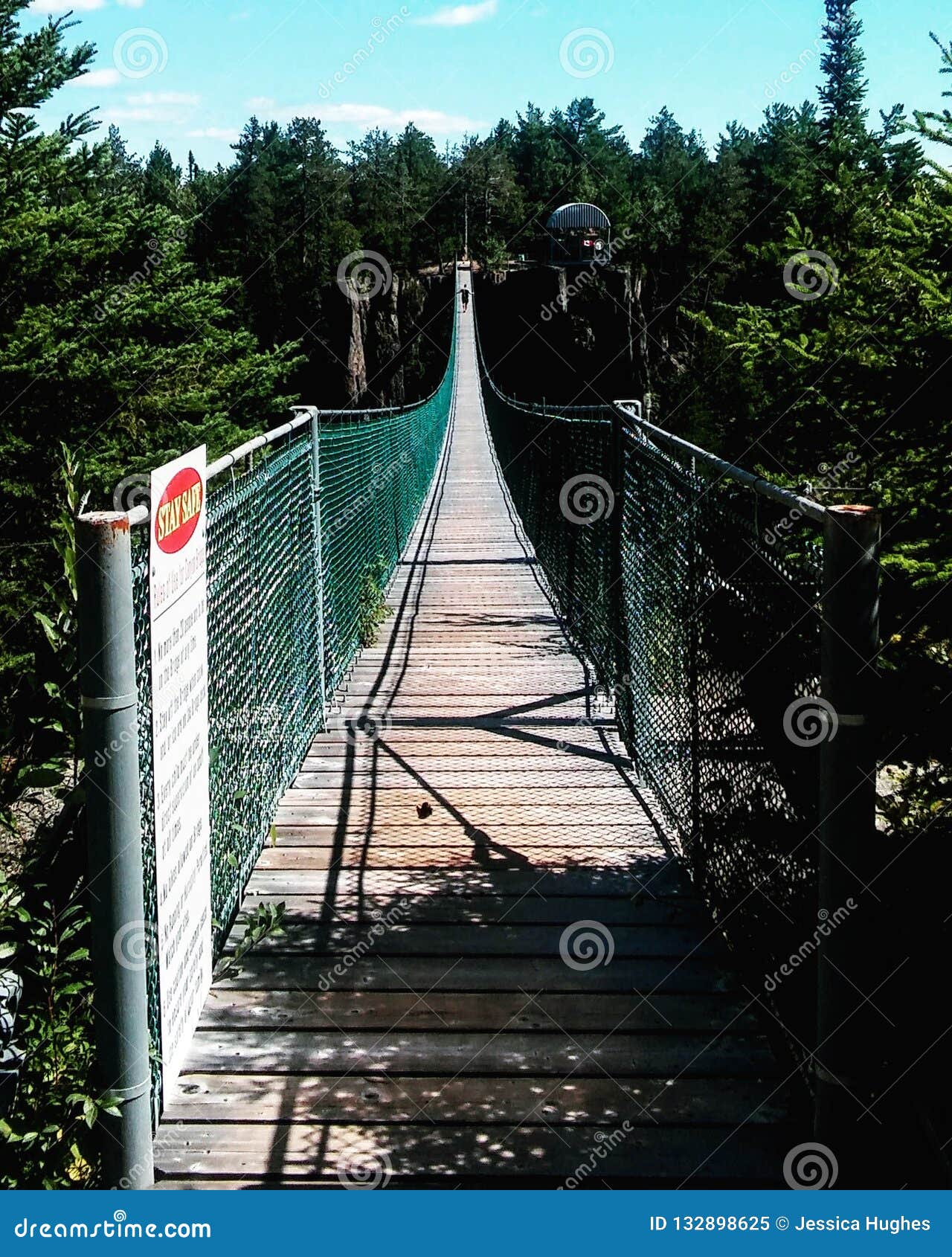 Suspension bridge stock image. Image of chain, suspension 132898625