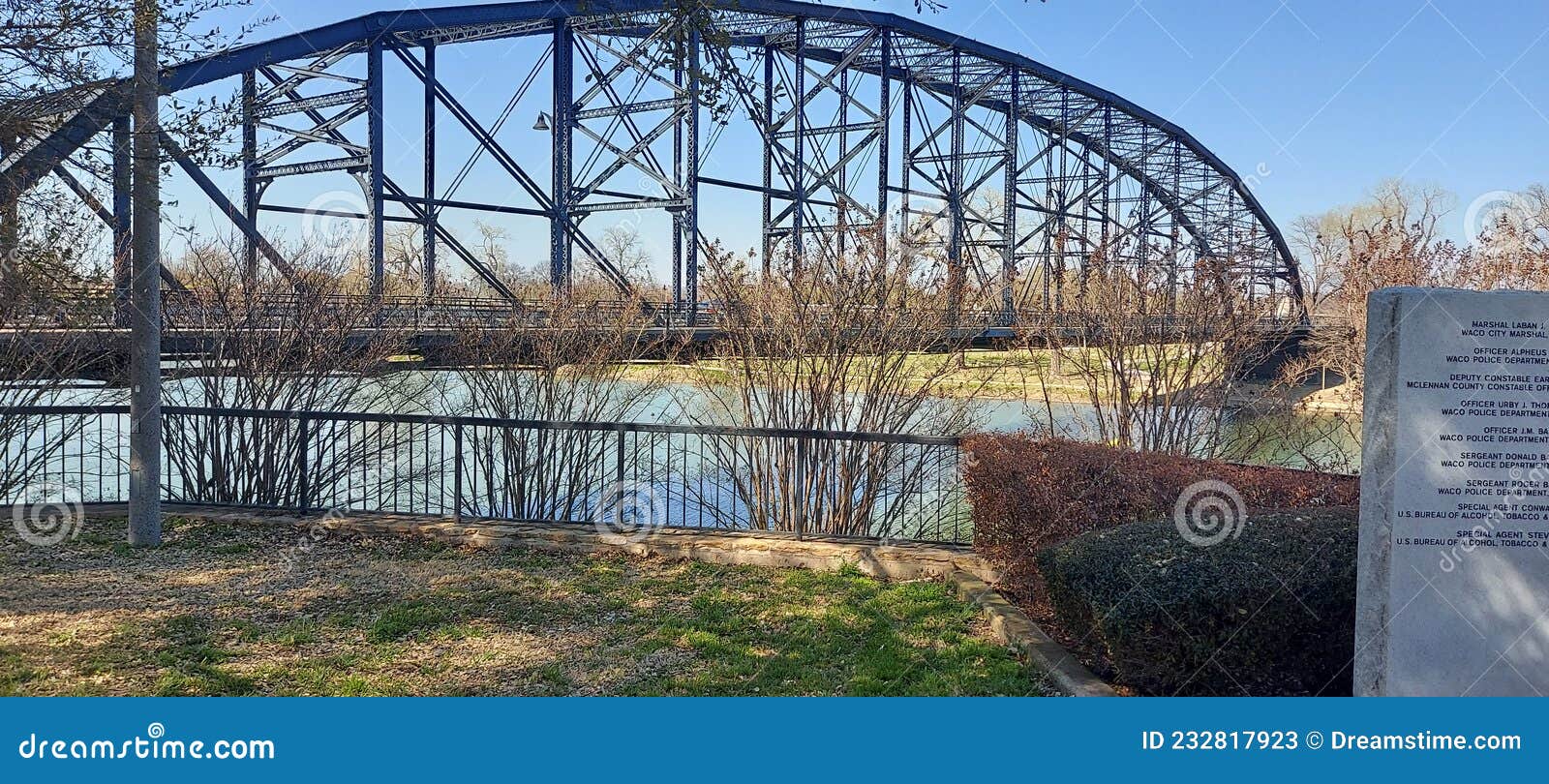 Suspension Bridge Waco Texas Brazos Editorial Stock Photo Image of