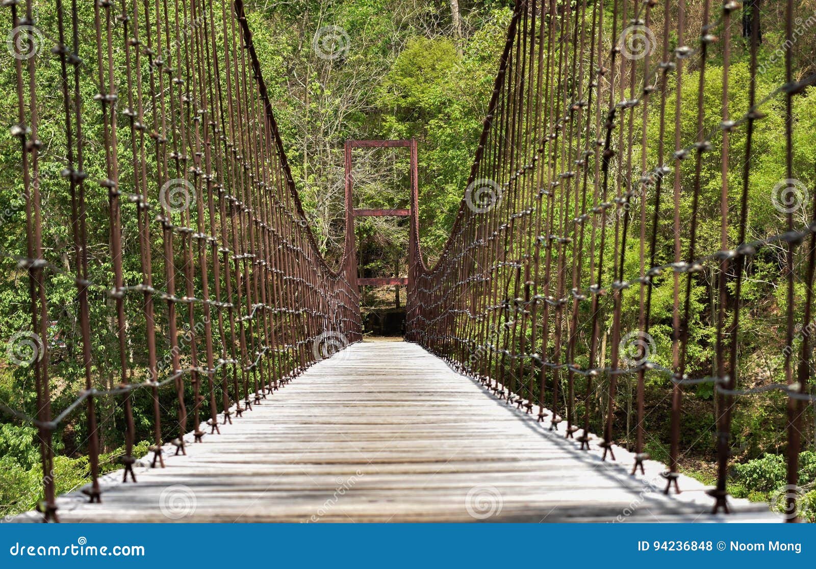 Suspension bridge stock photo. Image of construction 94236848