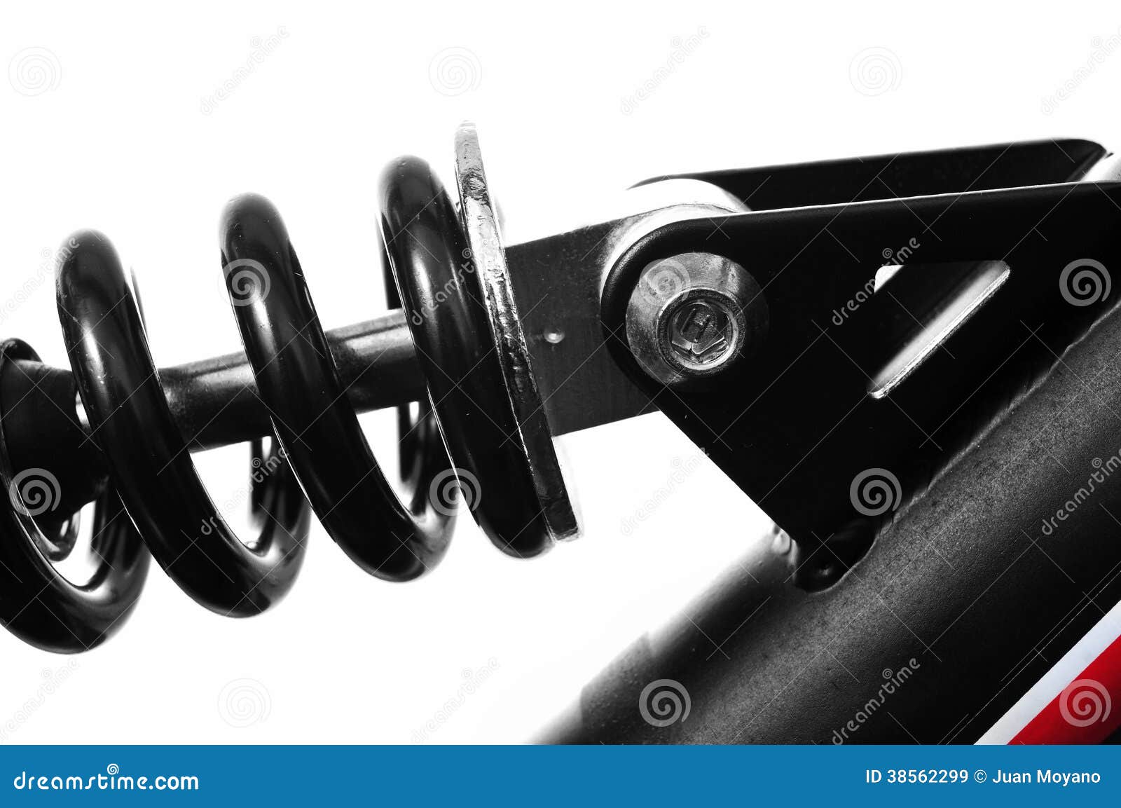 Suspension Spring of a Mountain Bike Stock Image Image of bike, frame