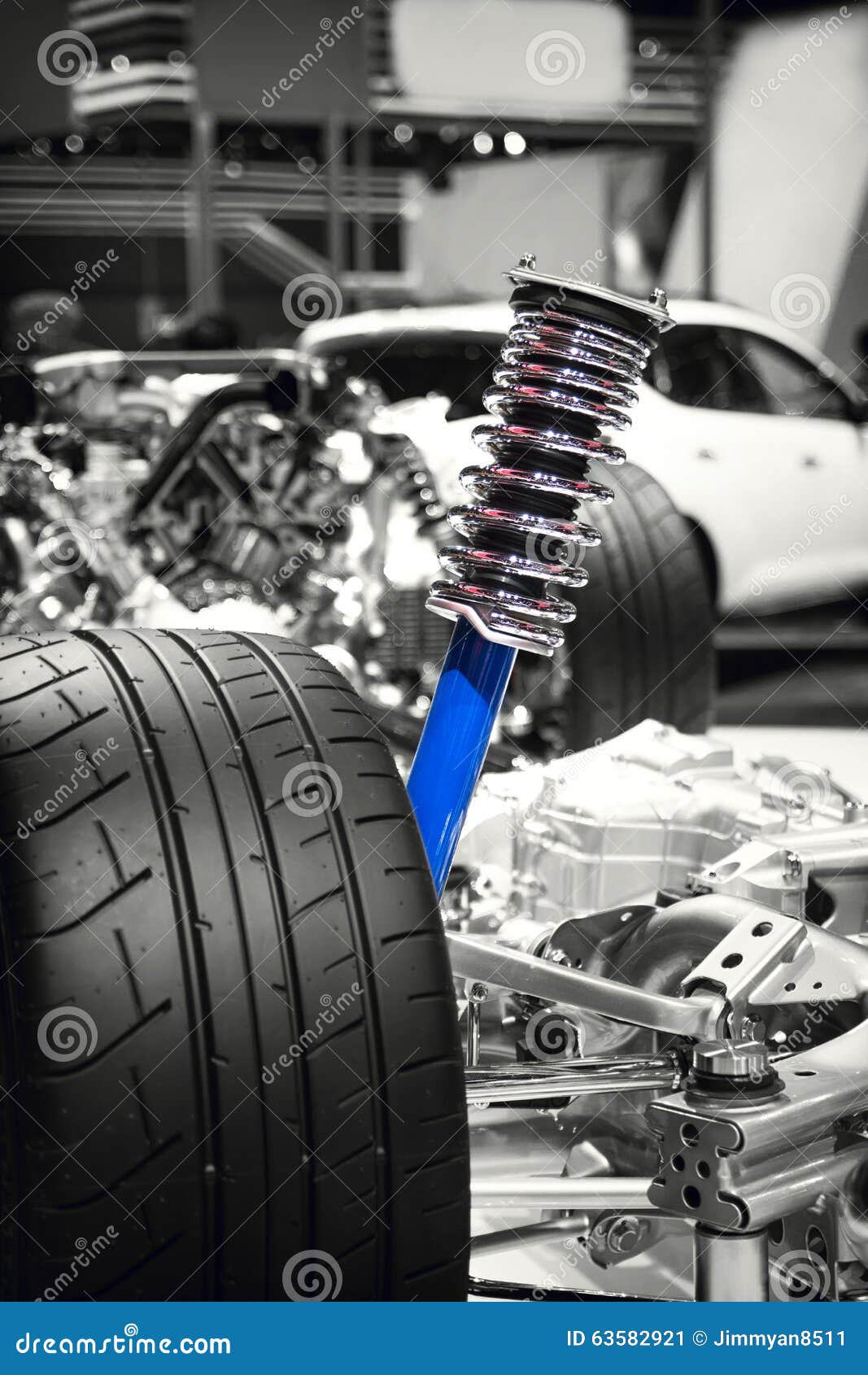 Suspension System stock image. Image of spring, wheel 63582921