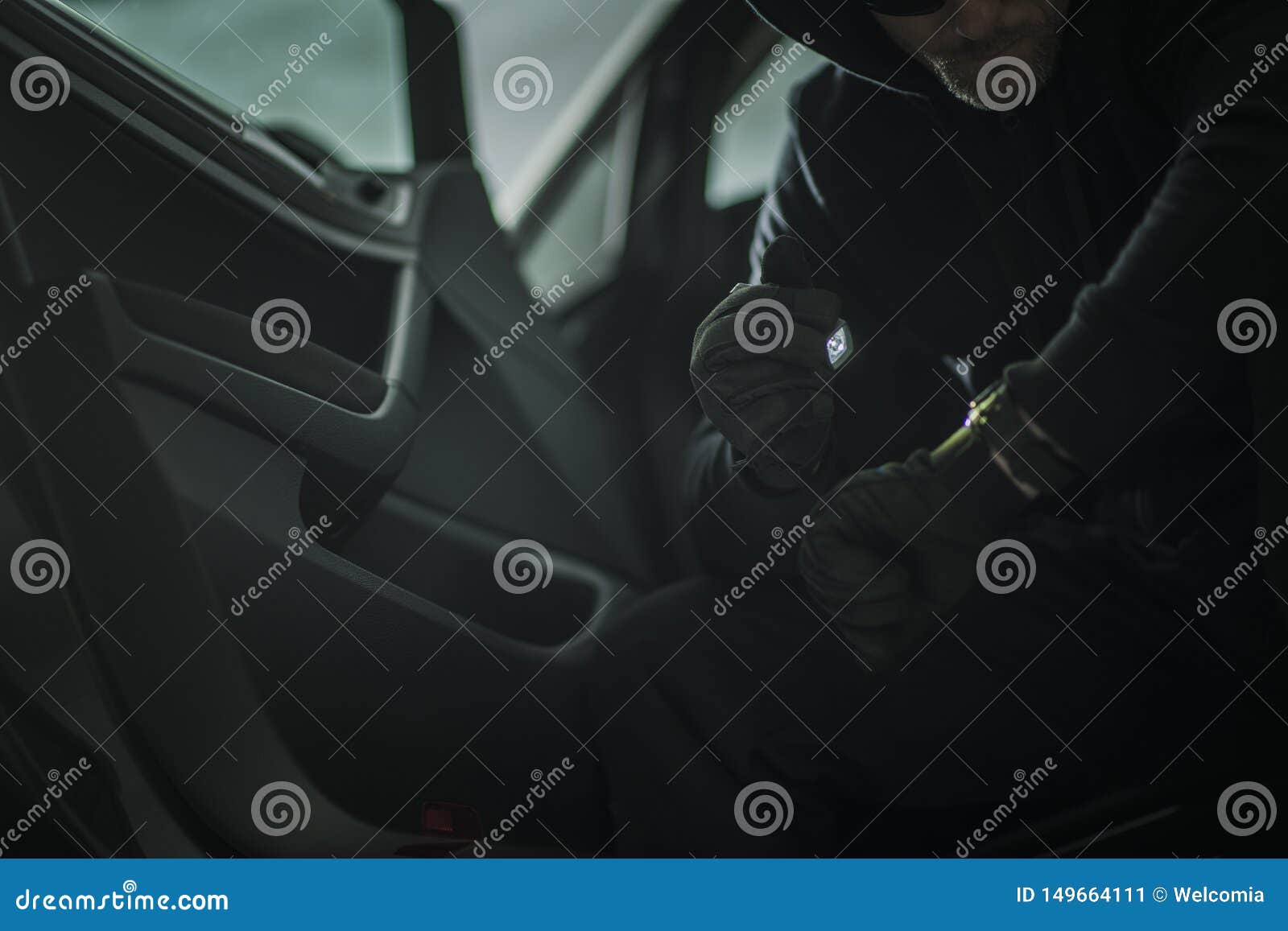 Suspicious Men in a Car stock image. Image of carjacker - 149664111