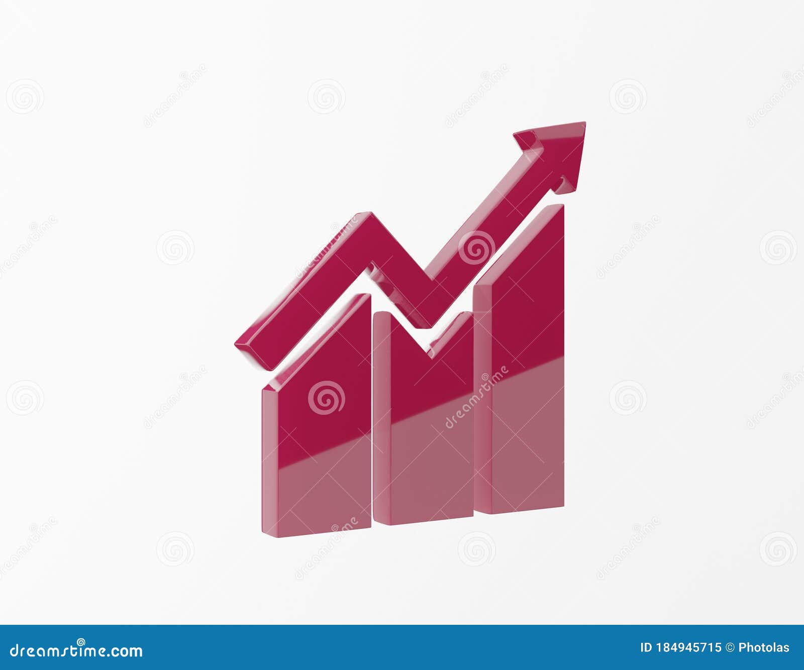 sustainable development goals decent work and economic growth icon. 3d rendering