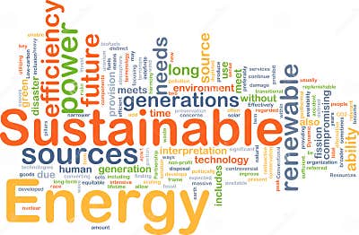 Sustainable Energy Background Concept Stock Illustration - Illustration ...