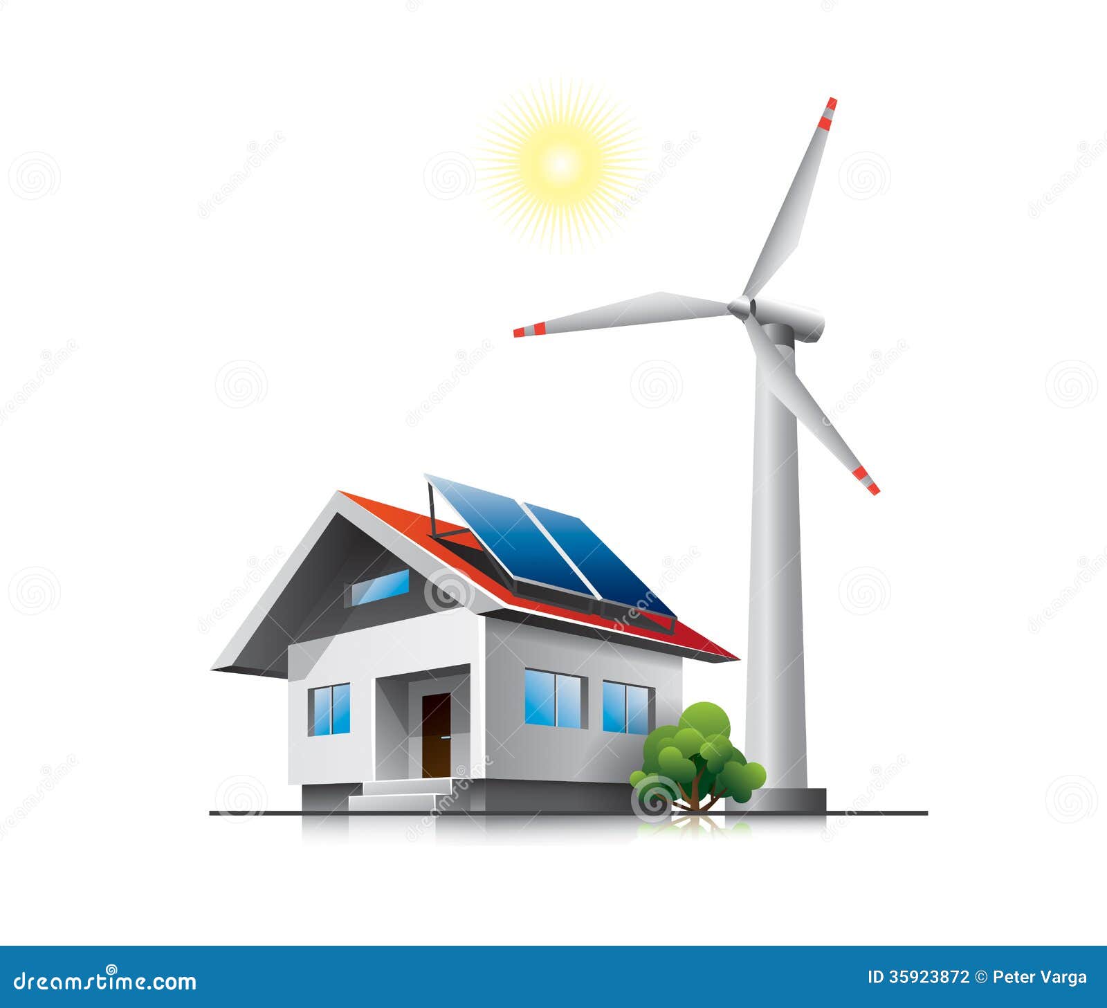 Sustainable Family House Stock Photography - Image: 35923872