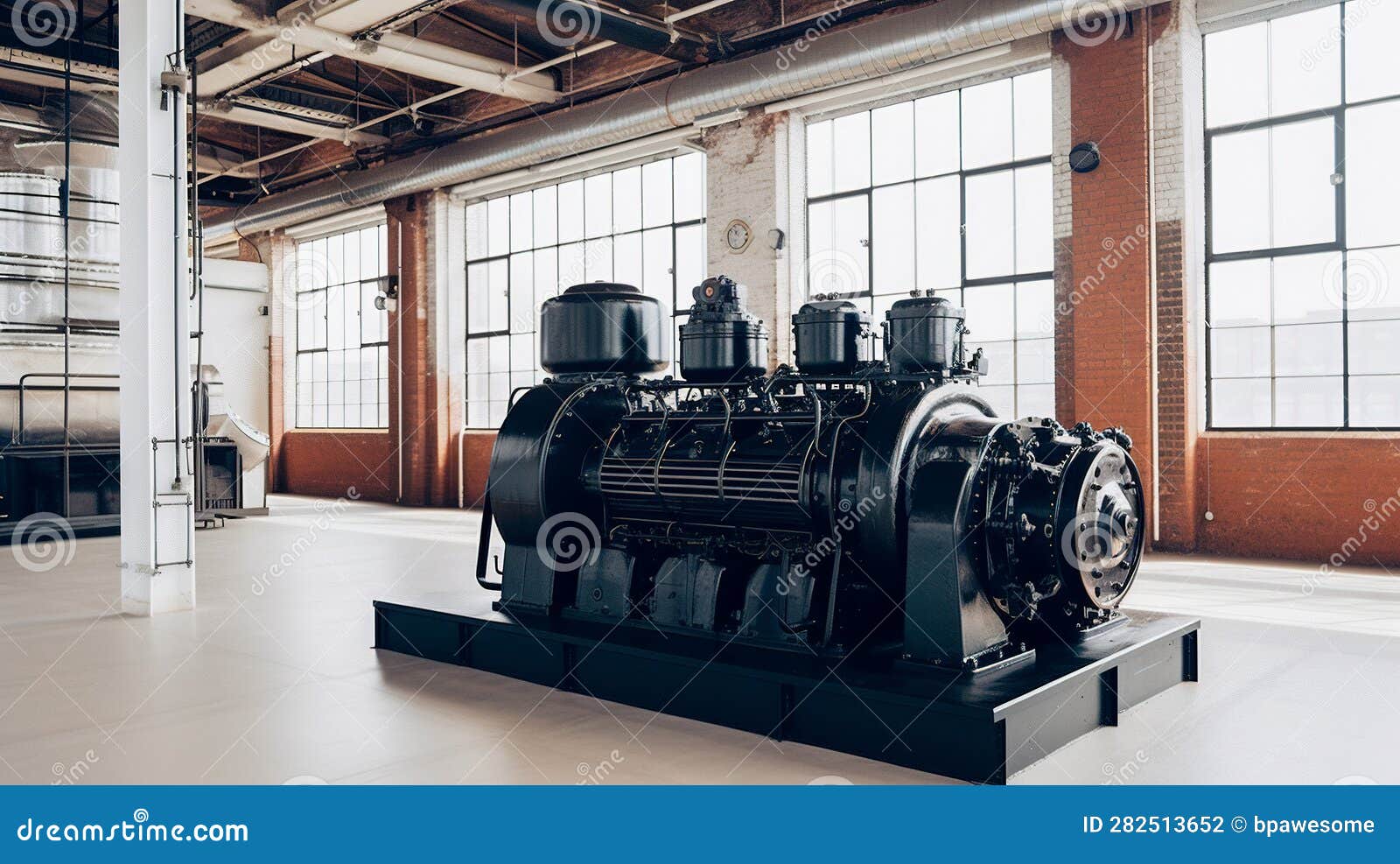 Sustainable Power Source Large Modern Generator for Clean Energy