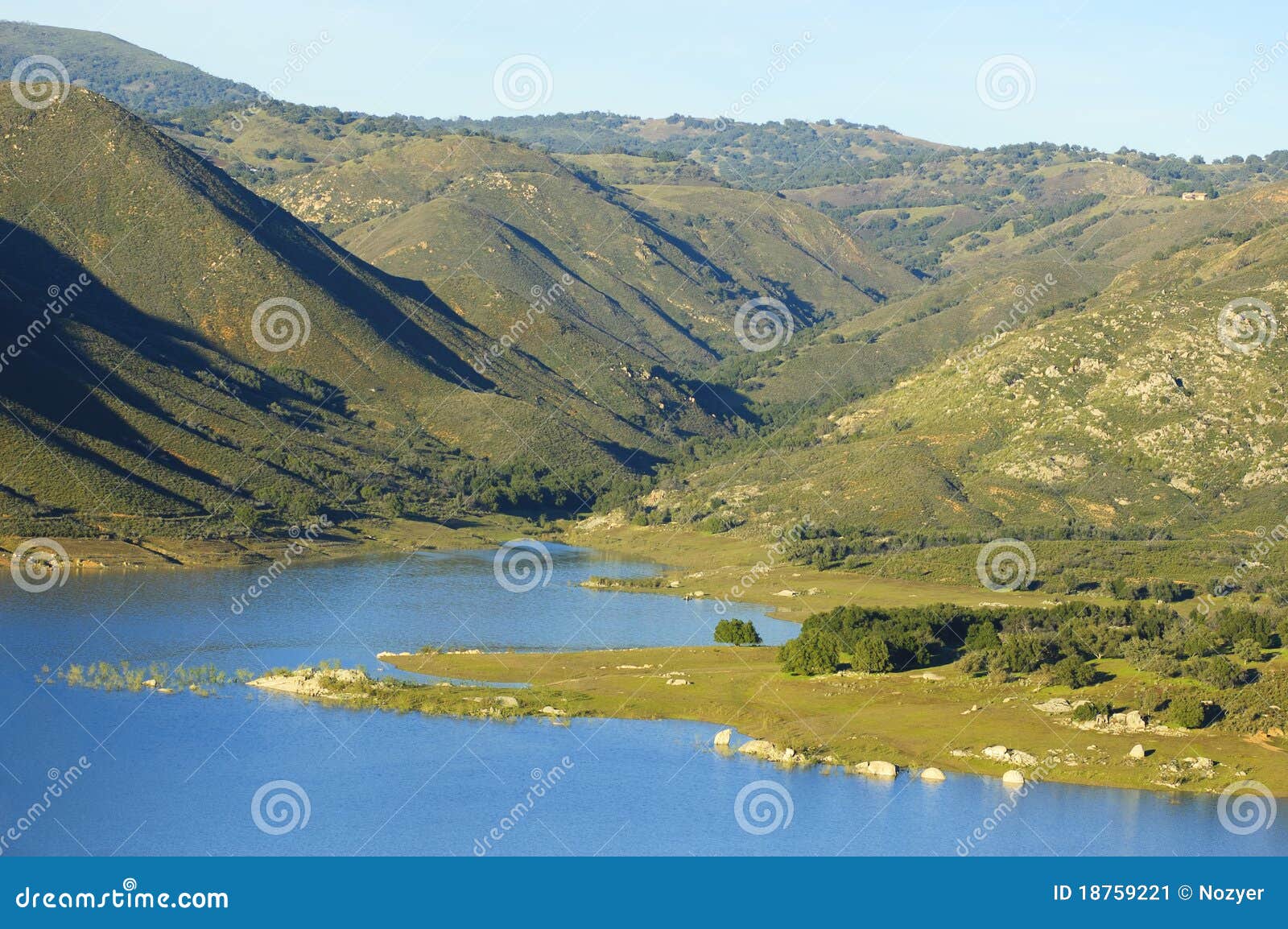 Sutherland Lake View (Southern California) Stock Image Image of