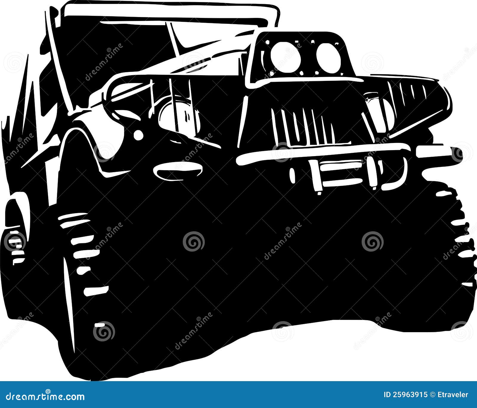 Suv Jeep Off Road Stock Vector Illustration Of Motor 25963915