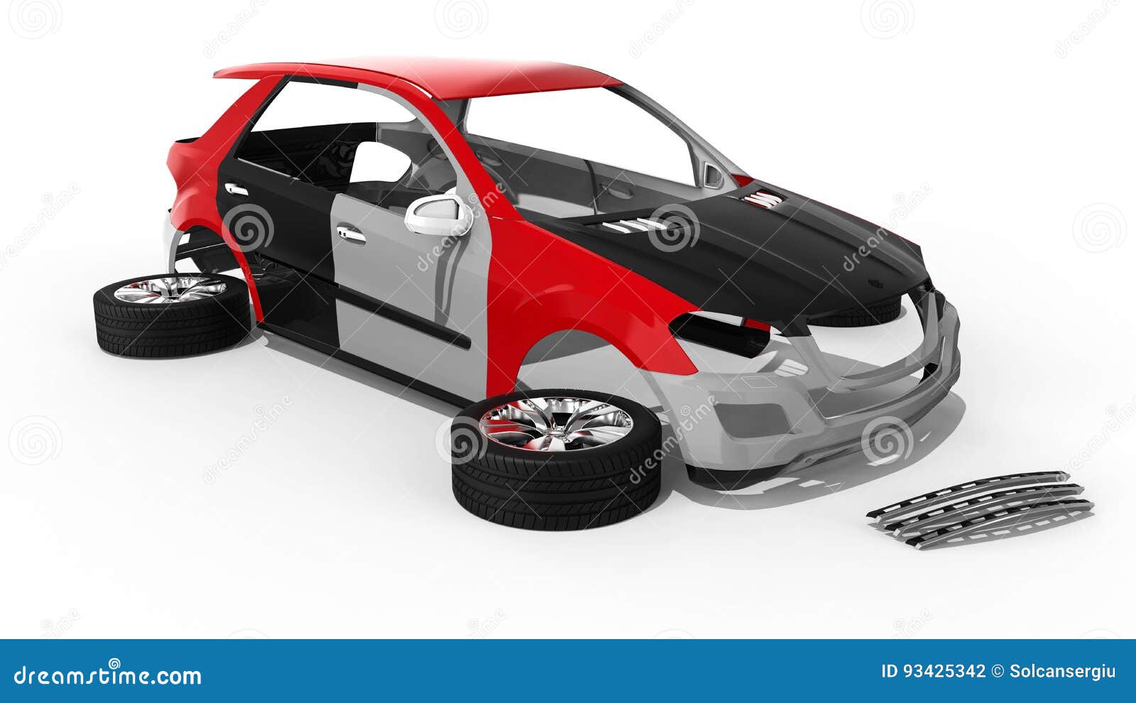 SUV parts stock illustration. Illustration of draught 93425342