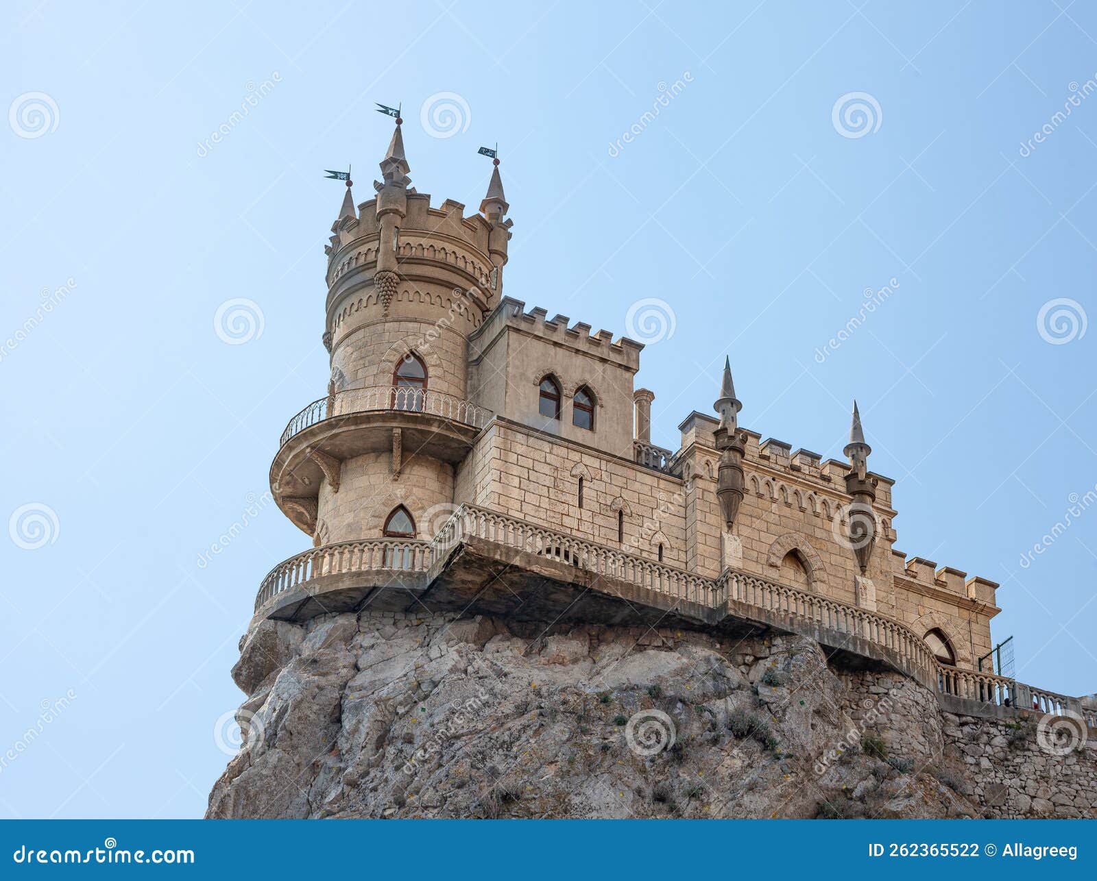 The Swallow Nest. Castle on a Cliff Stock Photo Image of europe, rock