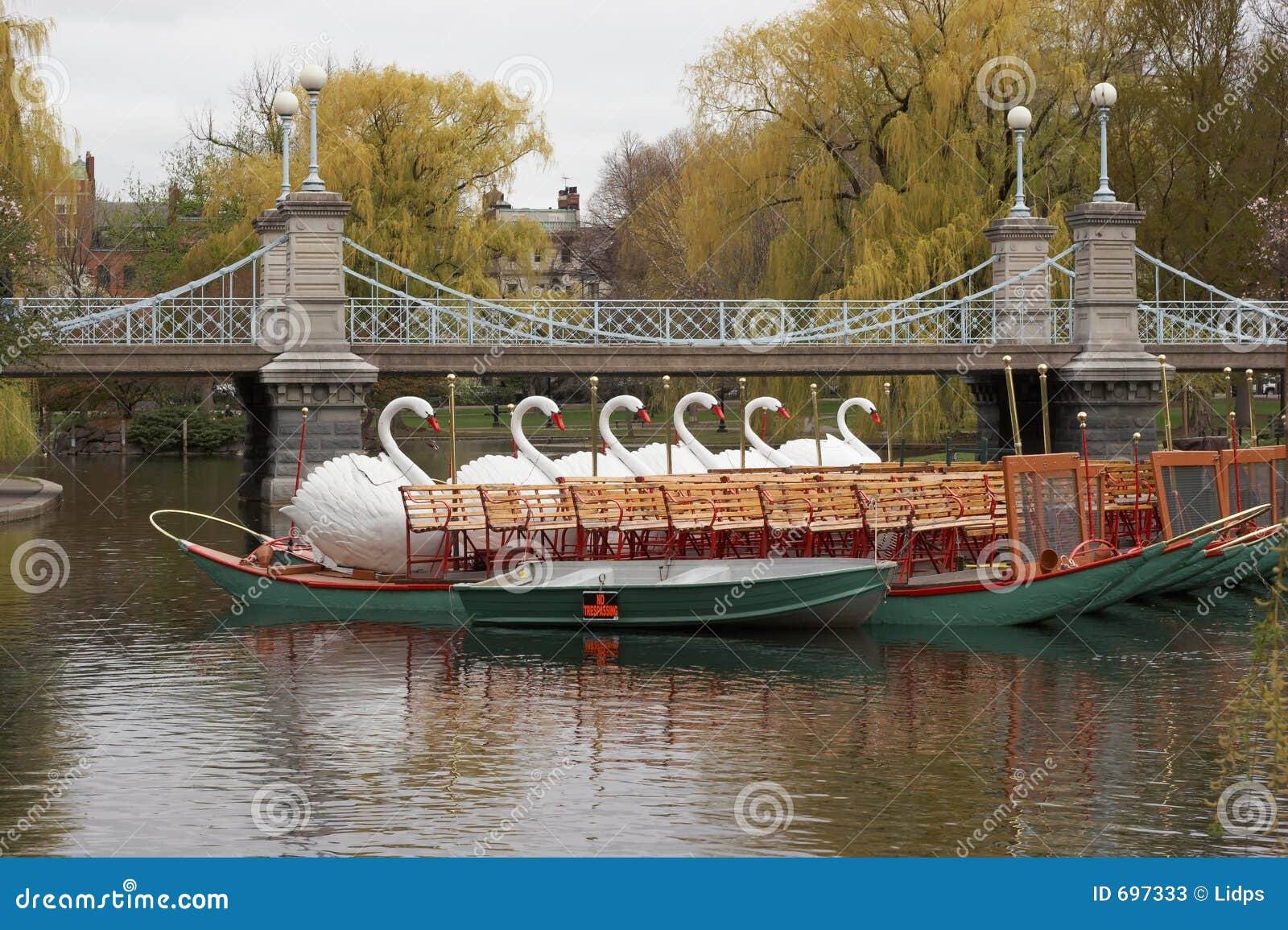 Swan Boats In Boston Common Stock Photos - Image: 697333