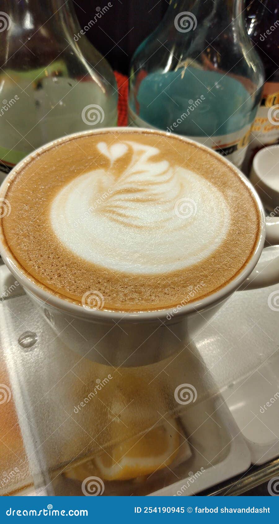 Swan Latte Art Coffee Art Aesthetic Espersso Stock Image Image of