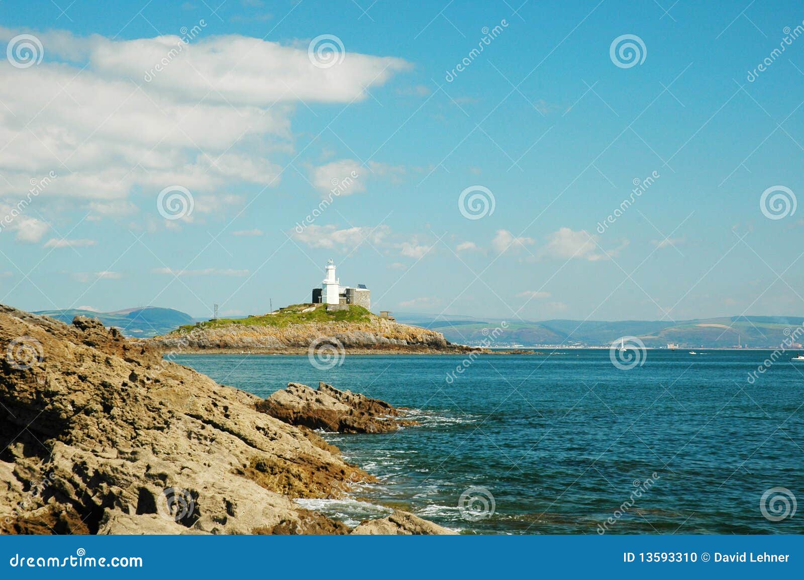 Swansea and lighthouse stock photo. Image of lighthouse 13593310