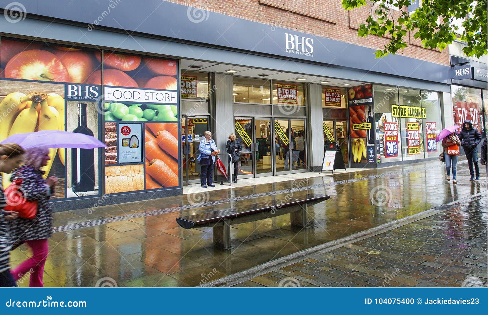 British Home Stores Closing Down Editorial Image Image Of