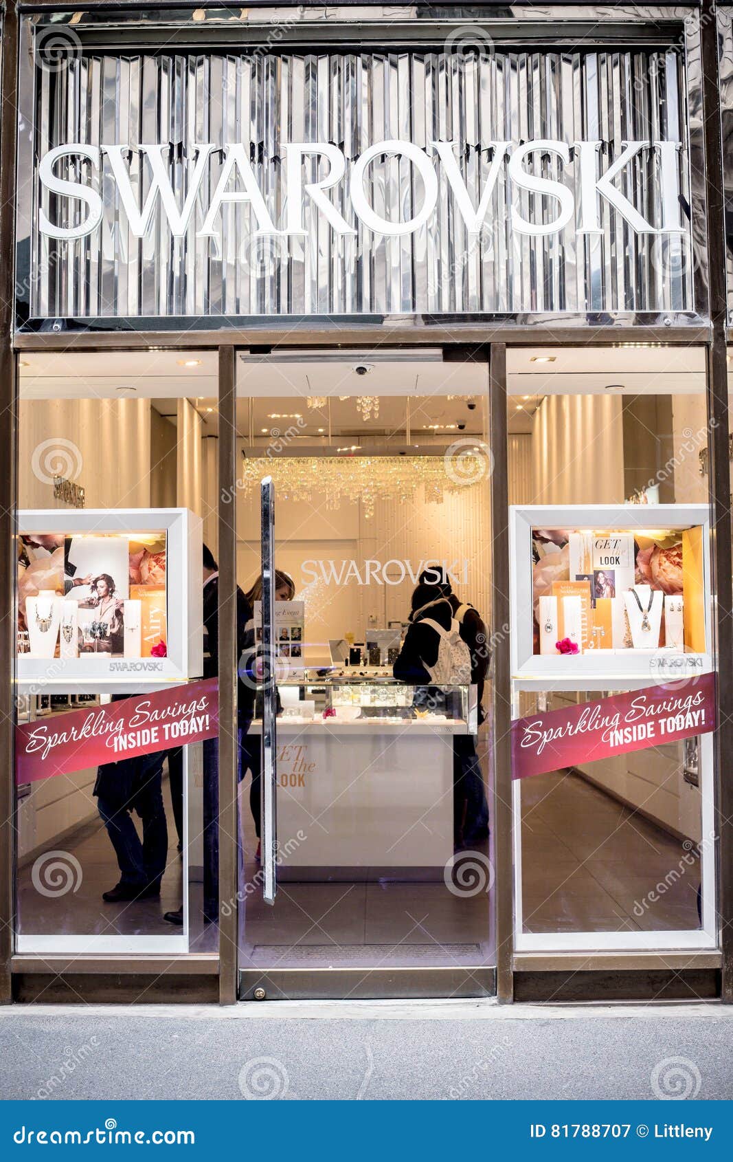Swarovski Crystal Store Nyc Editorial Photography Image Of Designer Style