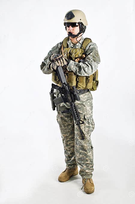 SWAT Team Officer stock image. Image of guns, protective - 22298573