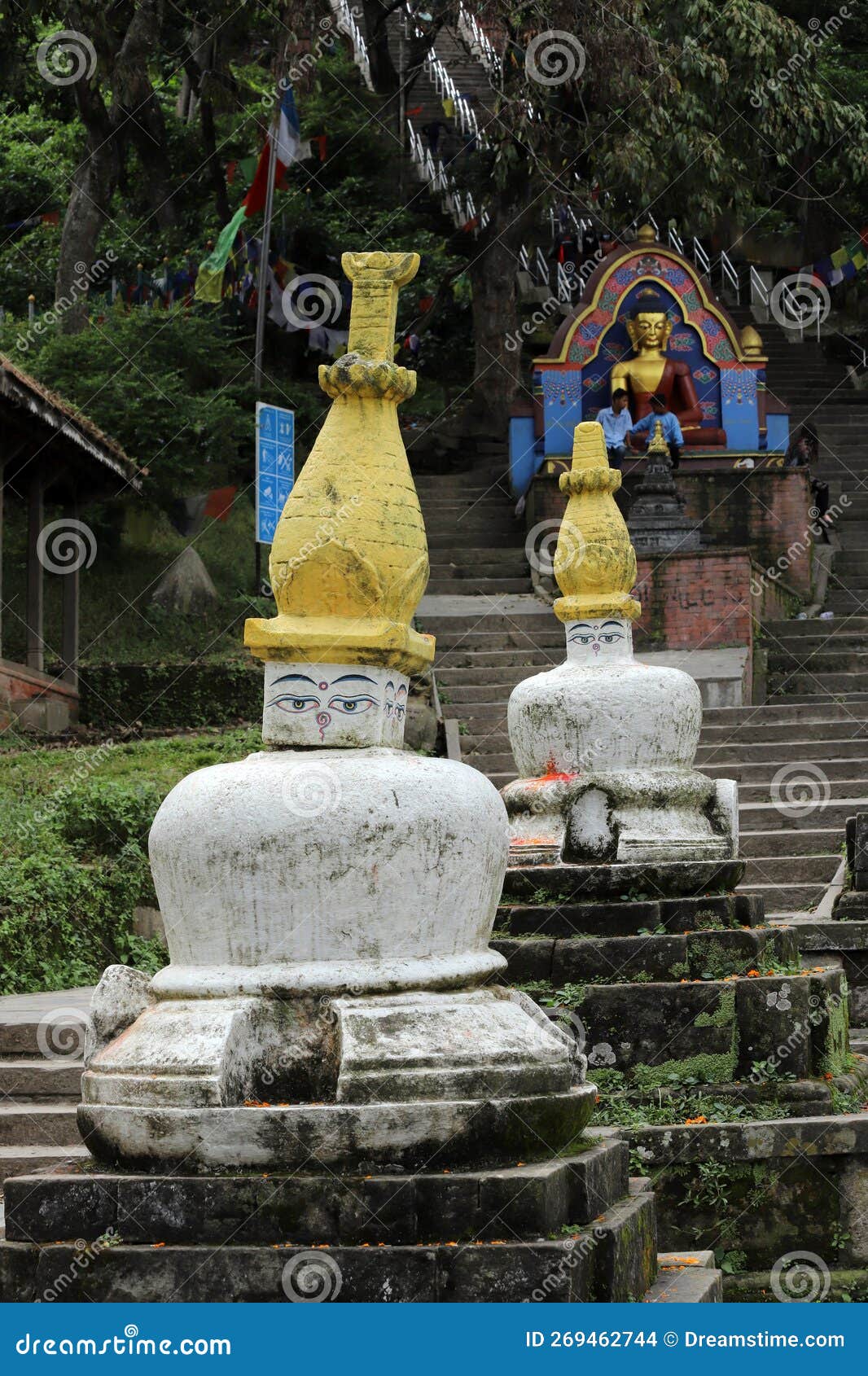 swayambhunath monkey temple - kathmandu, nepal