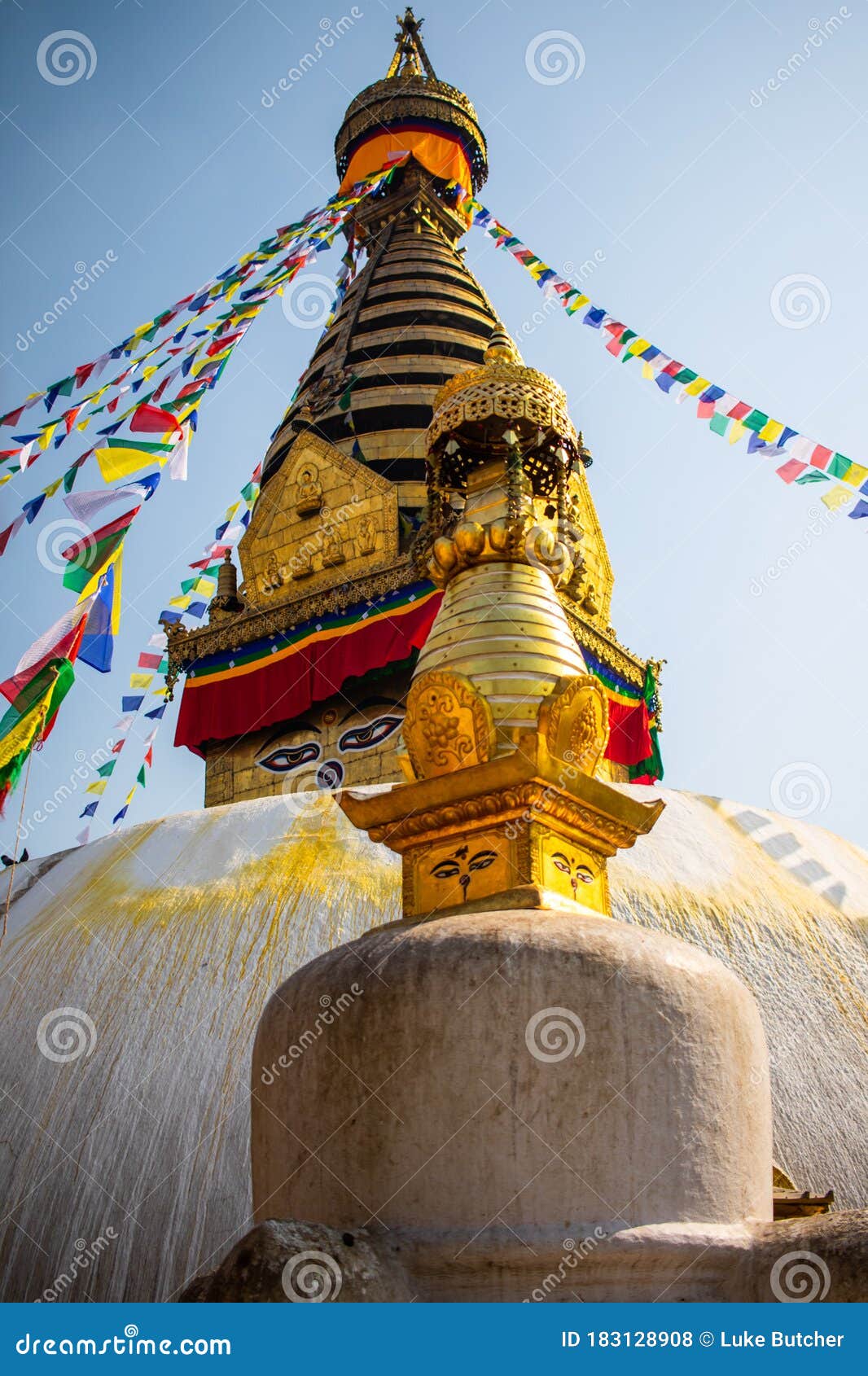 Swayambhunath Temple Big And Small Stock Photo Image Of Holy Himalayas 118