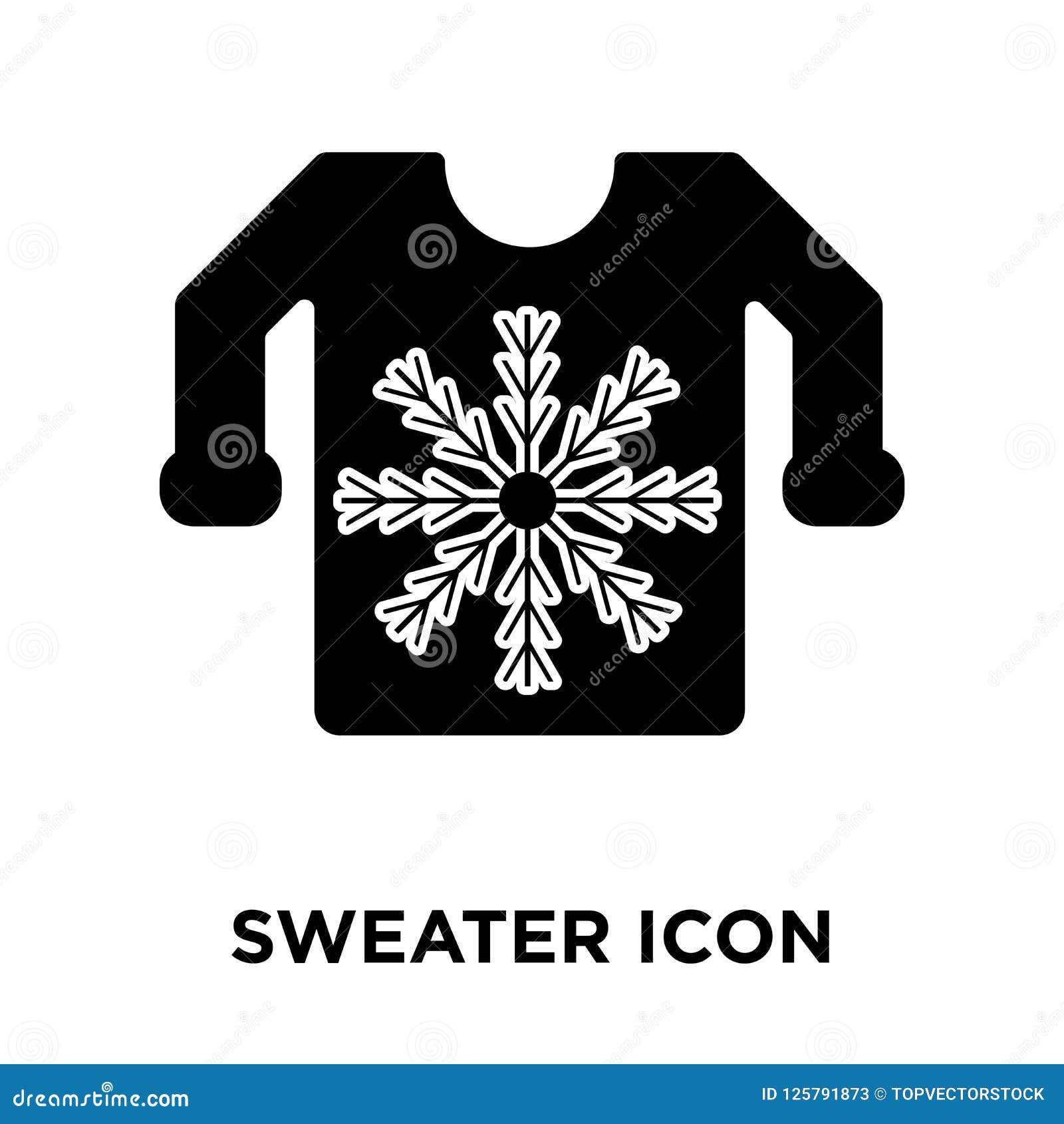 Sweater Icon Vector Isolated on White Background, Logo Concept O Stock ...