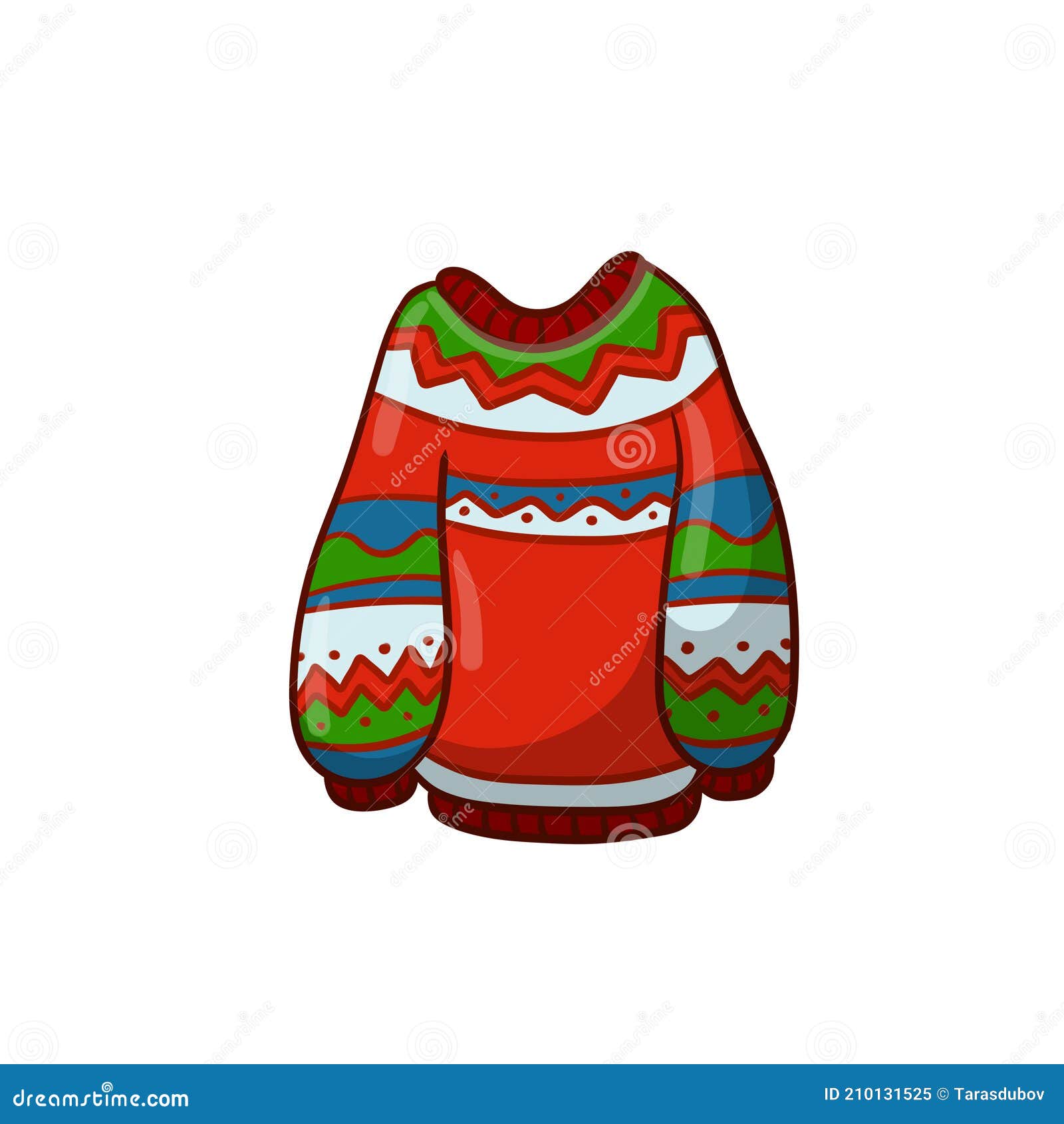 Winter clothes vector warm clothing sweater or - Stock