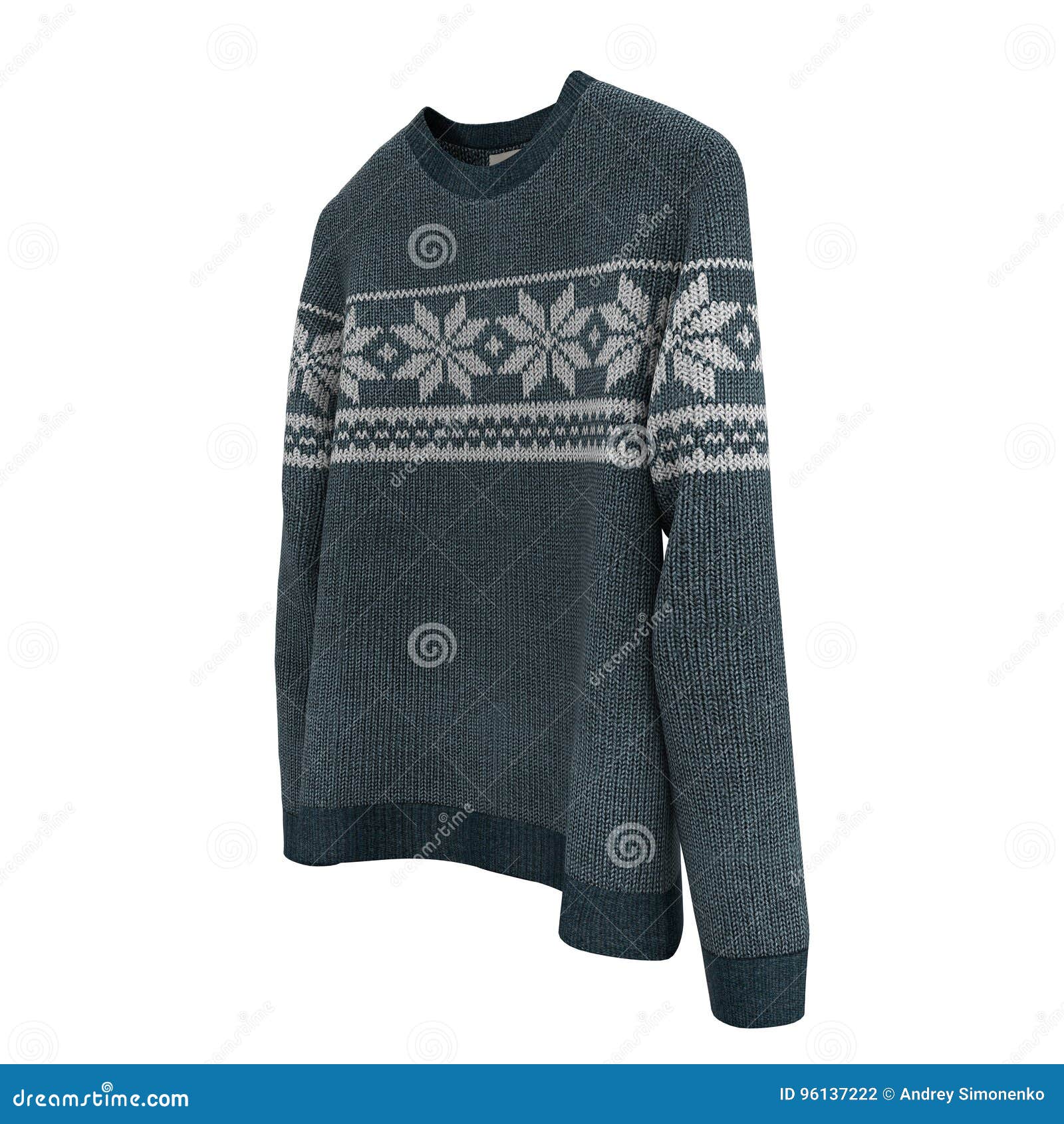 Sweater on White Background. 3D Illustration, Clipping Path Stock ...