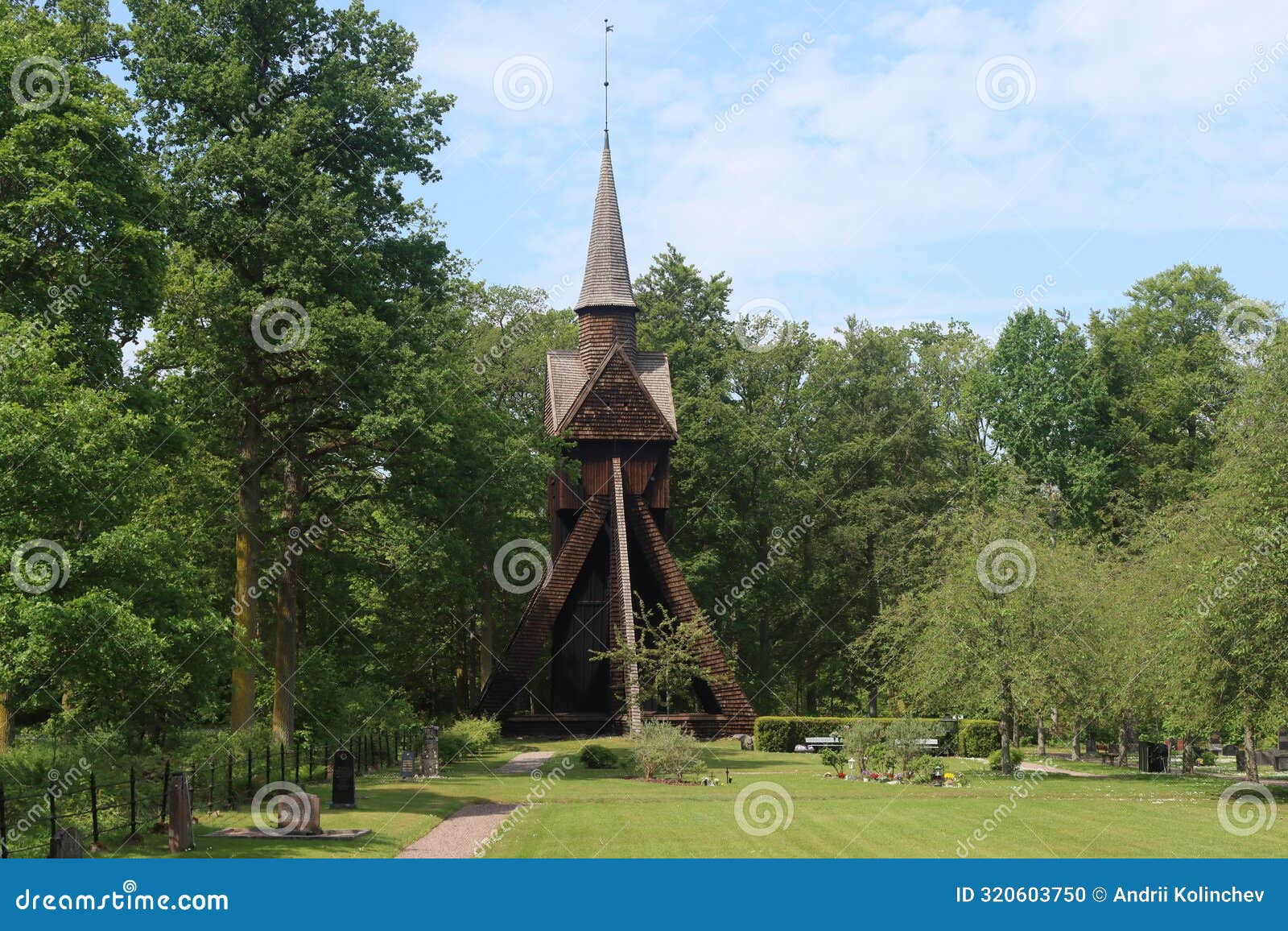 sweden. kumlaby church. grÃ¤nna in jÃ¶nkÃ¶ping county.