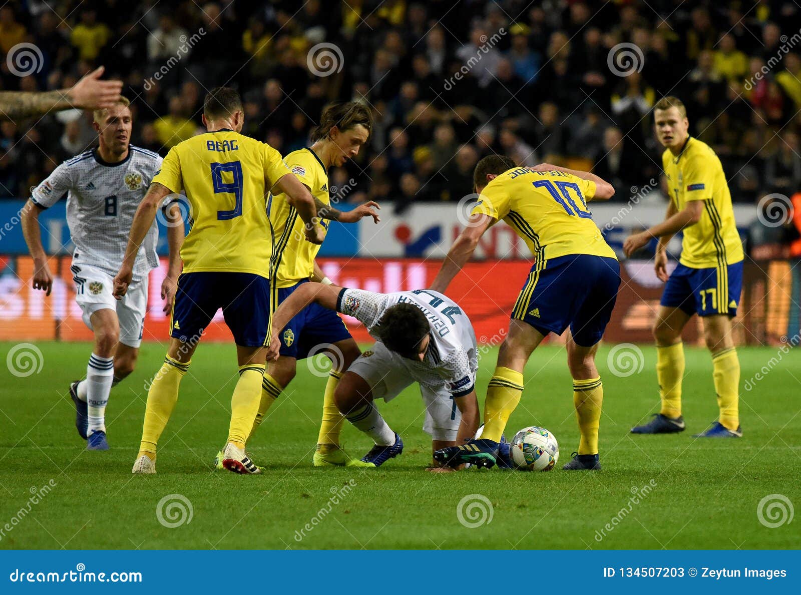 Sweden National Team Players Marcus Berg, Kristoffer Olsson, Jakob