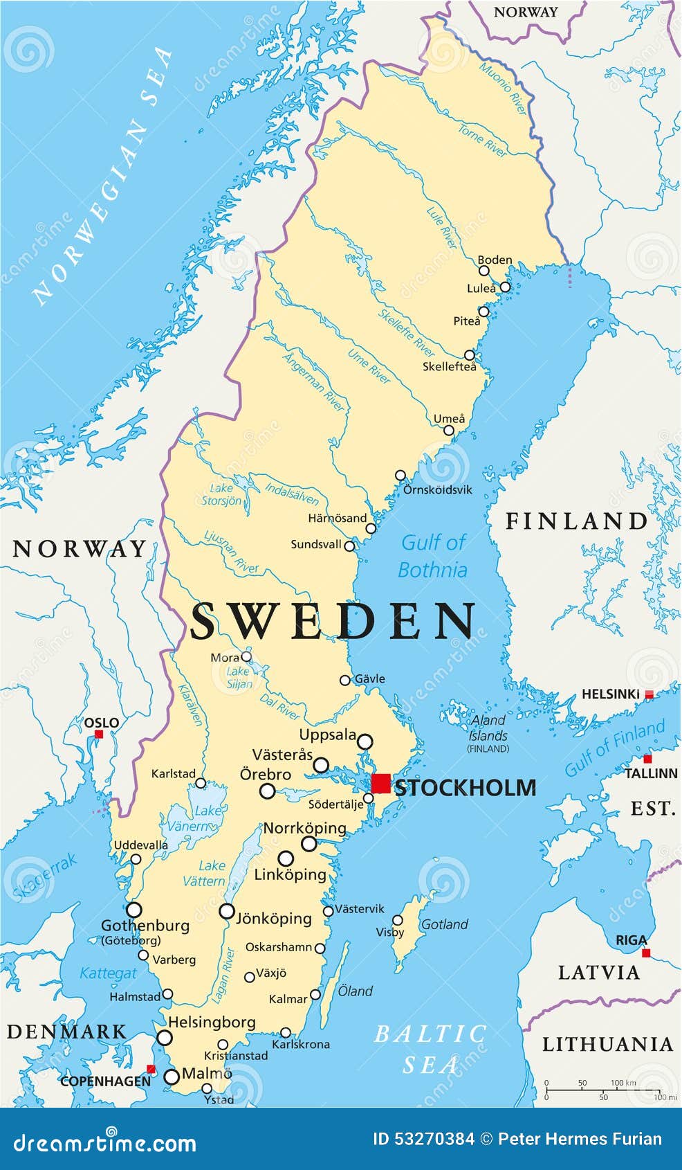 sweden political map