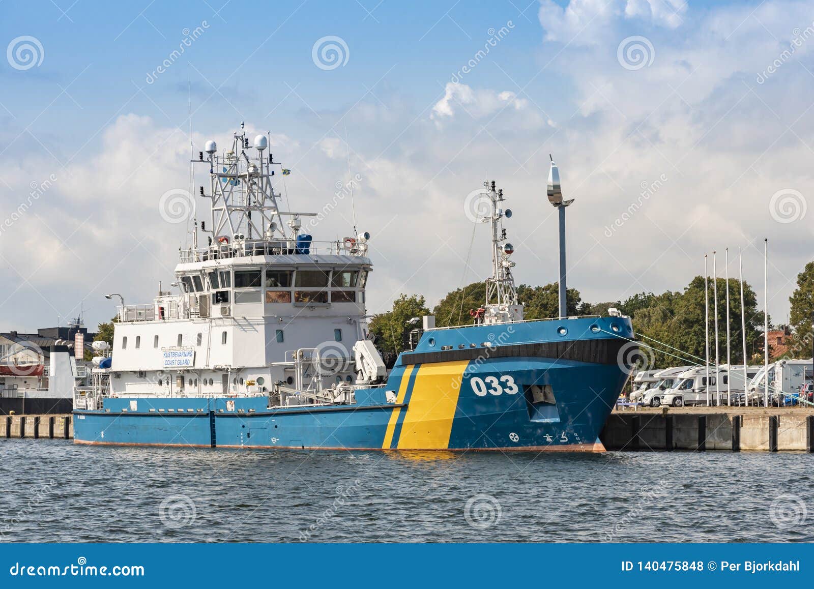 Swedish Coast Guard Pollution Control Vessel KBV 033 Editorial Stock Photo - Image land, patrol: 140475848