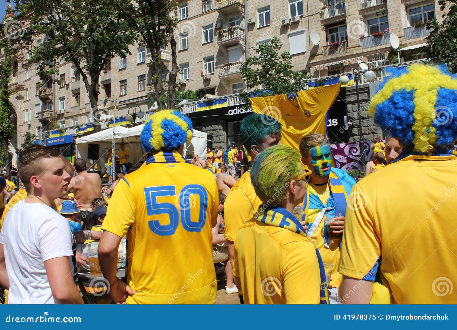 Swedish Football Fans Editorial Image Image Of 2012