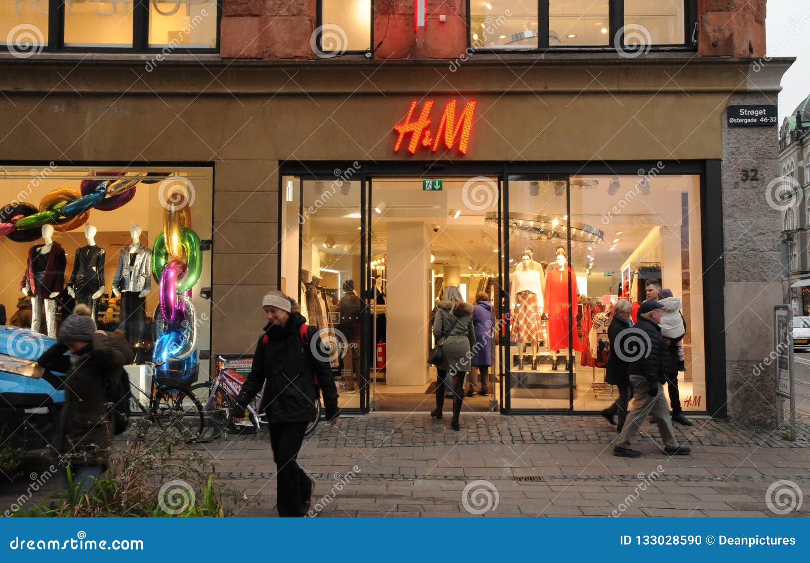 Swedish Retail H&M Store in Copenhagen Denmark Editorial - Image copenhagen, 133028590