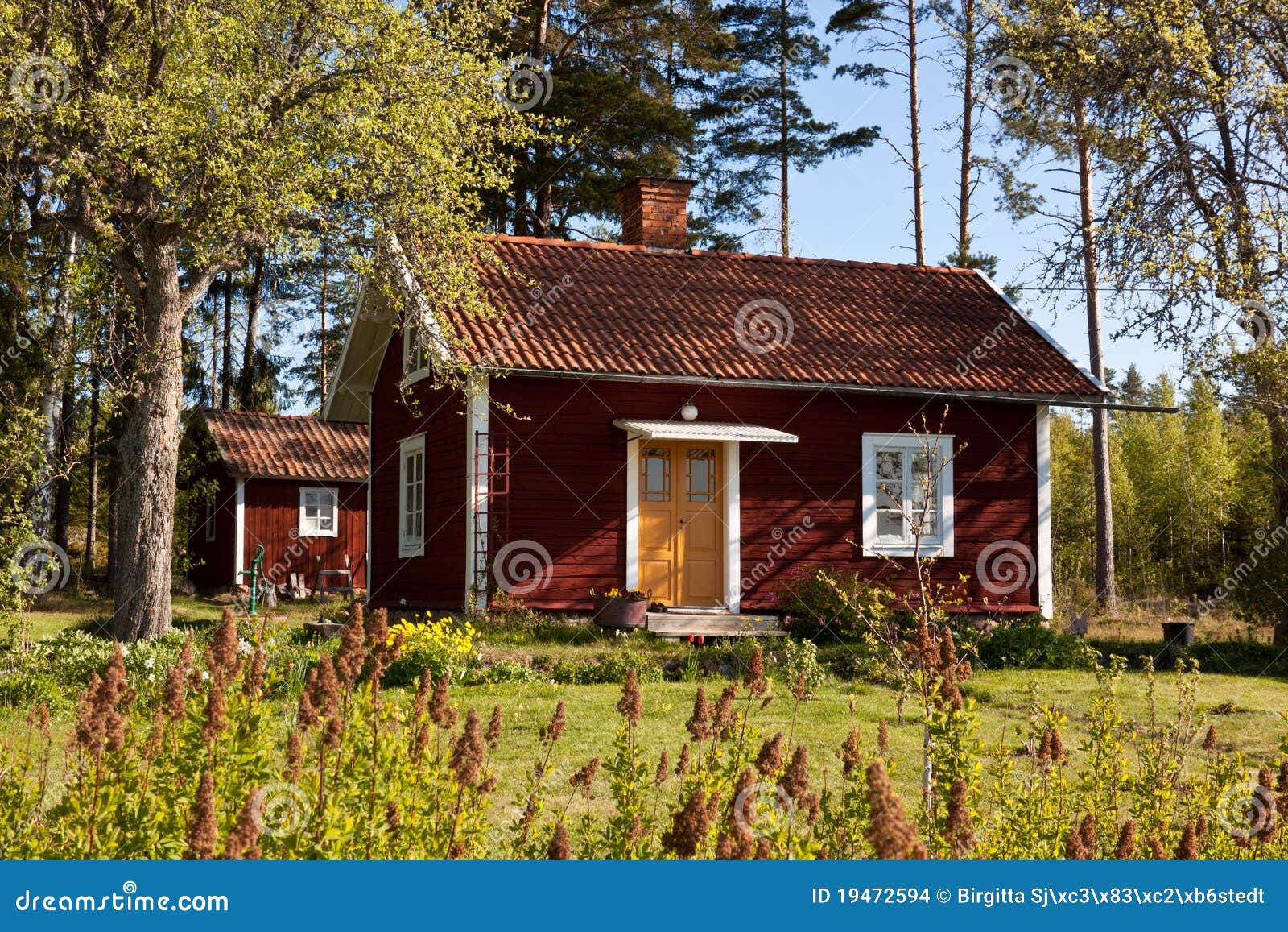Swedish summer house. stock photo. Image of swedish, country 19472594