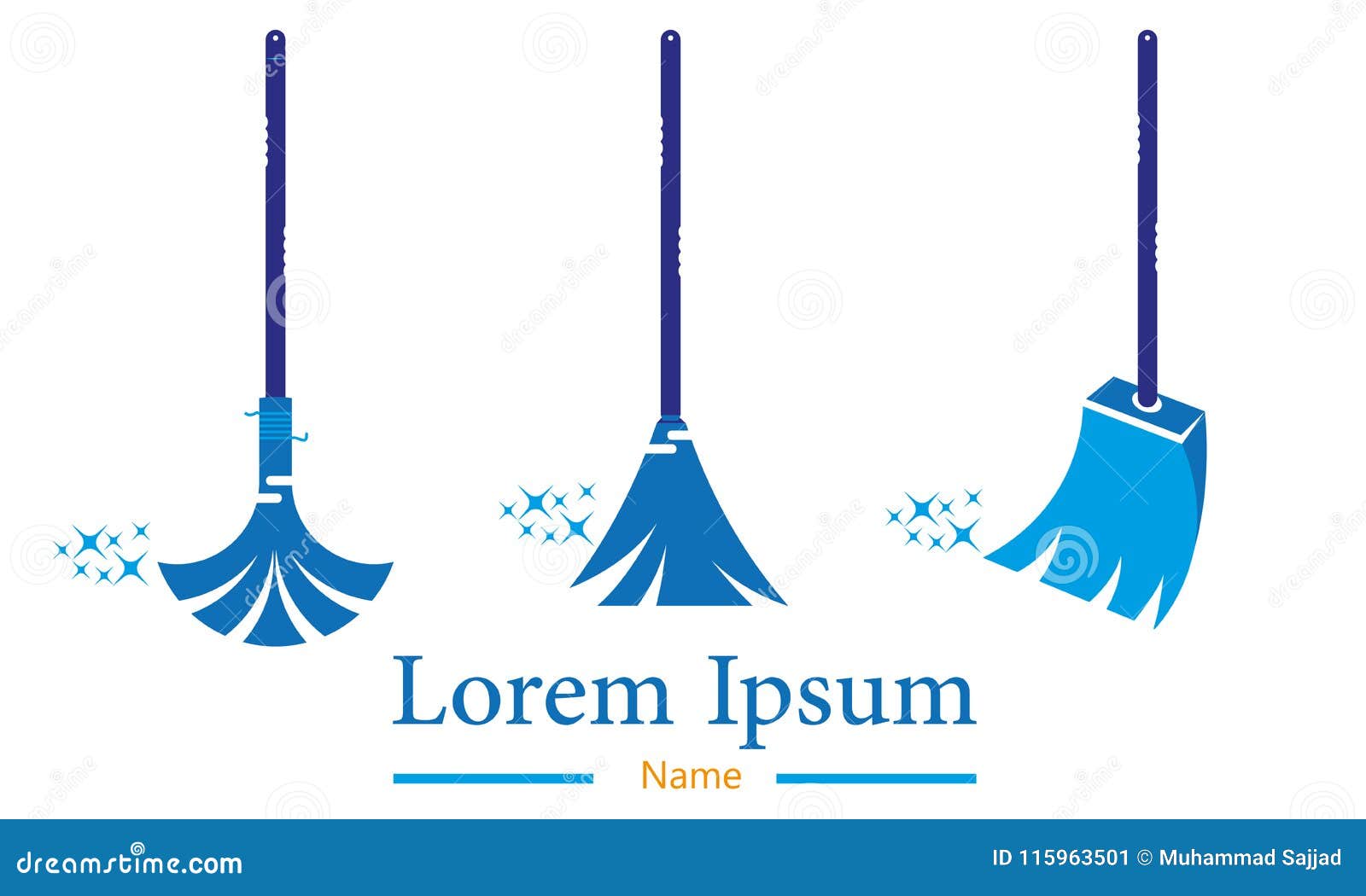 Sweeper Logo Design Cleaning and Maintenance Logo and Vector Template