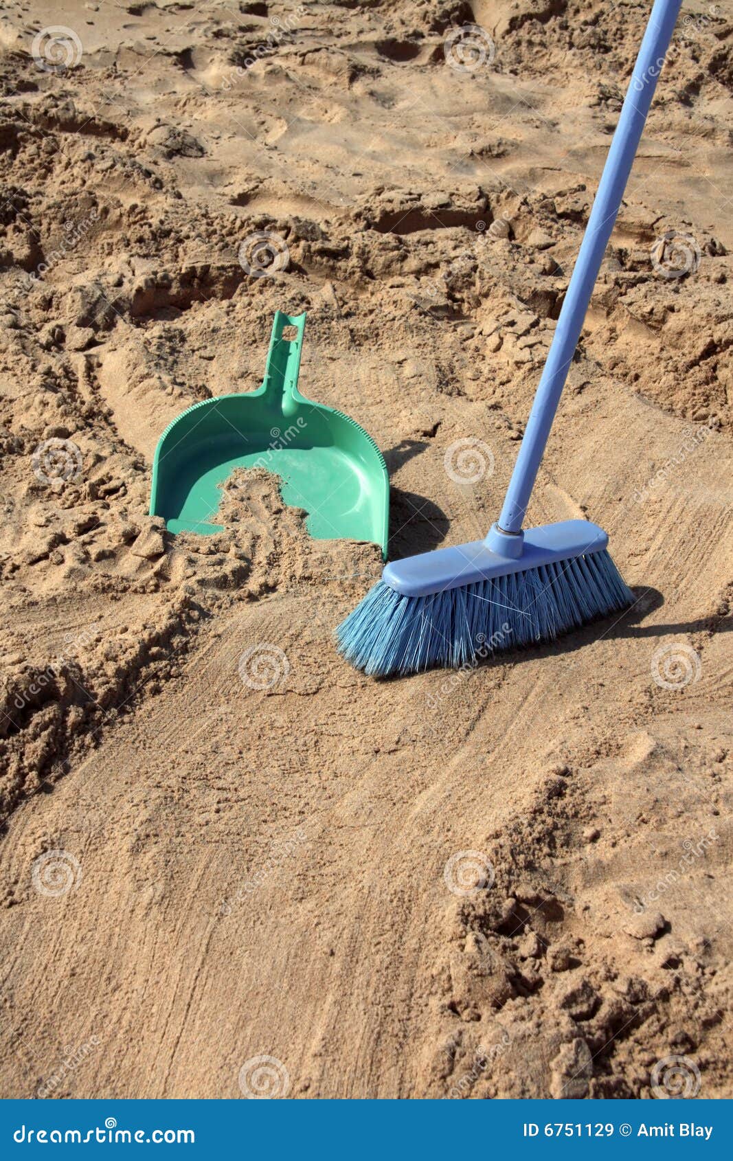 sweeping the beach (irony)