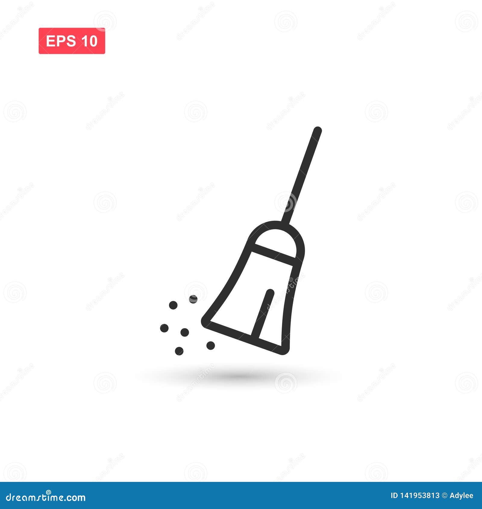 Sweeping Broom Vector Isolated 4 Stock Vector Illustration of vector