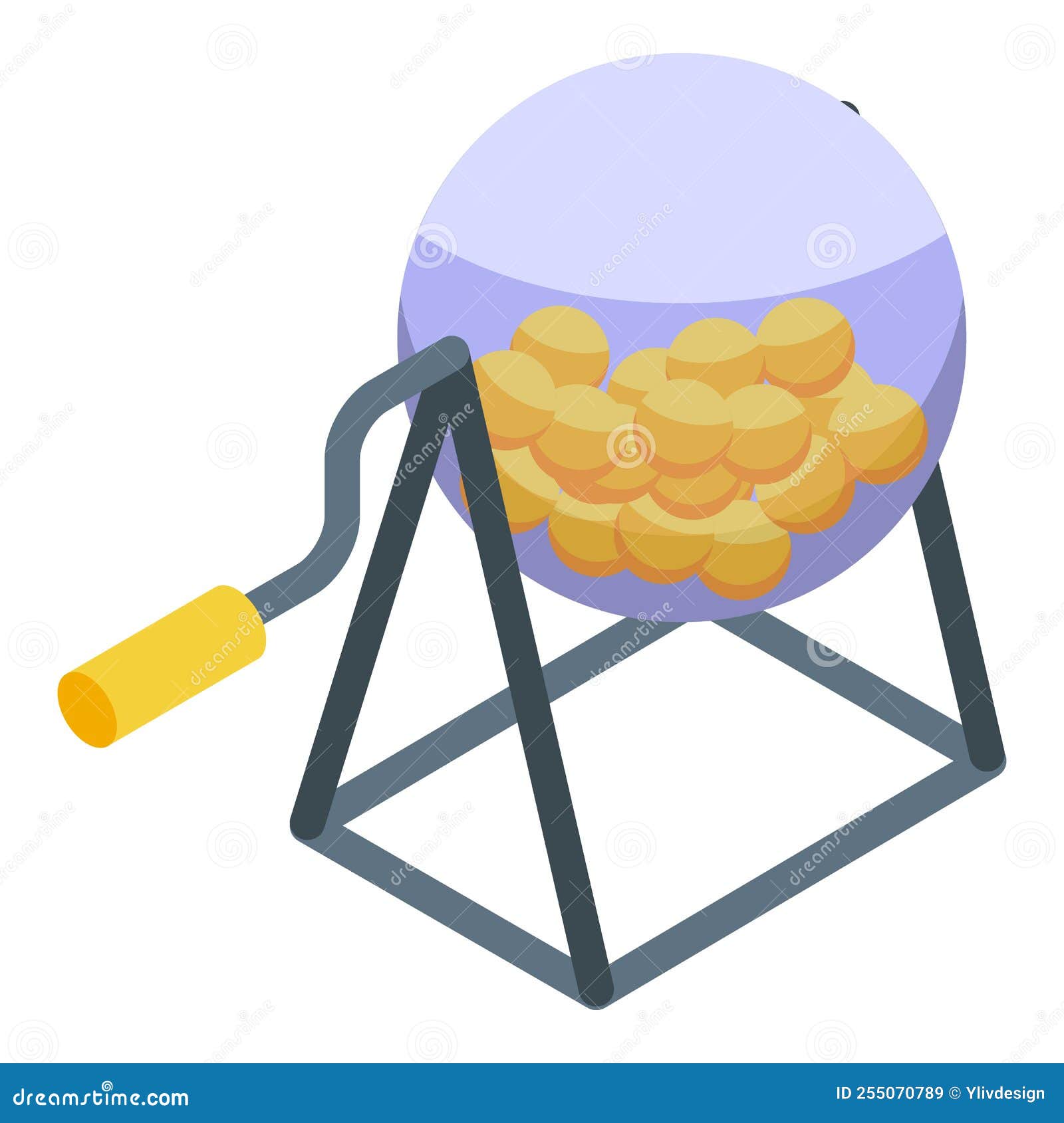 Sweepstake Ball Icon Isometric Vector. Lucky Draw Stock Vector