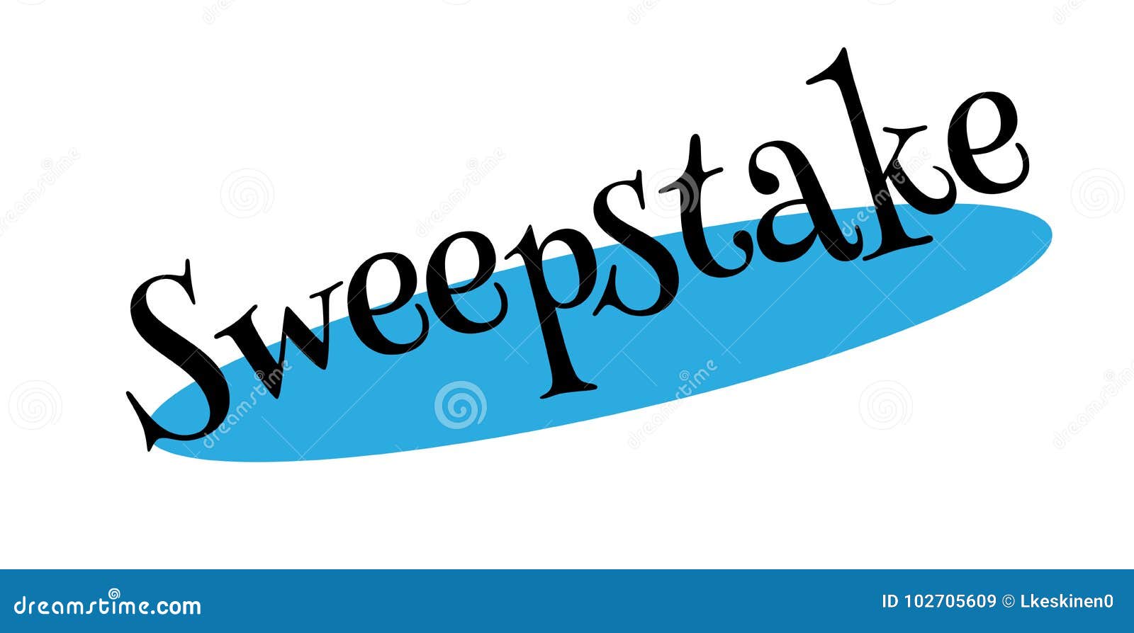 sweepstake rubber stamp