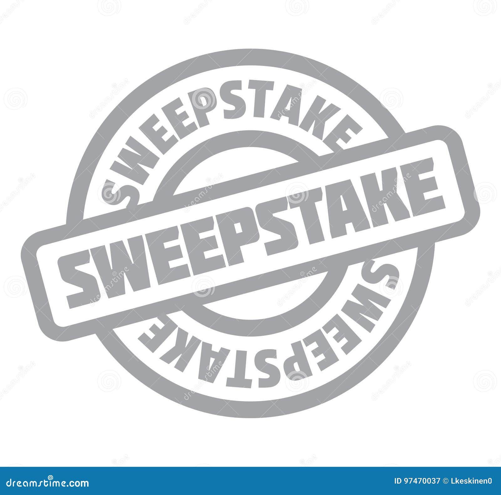 sweepstake rubber stamp